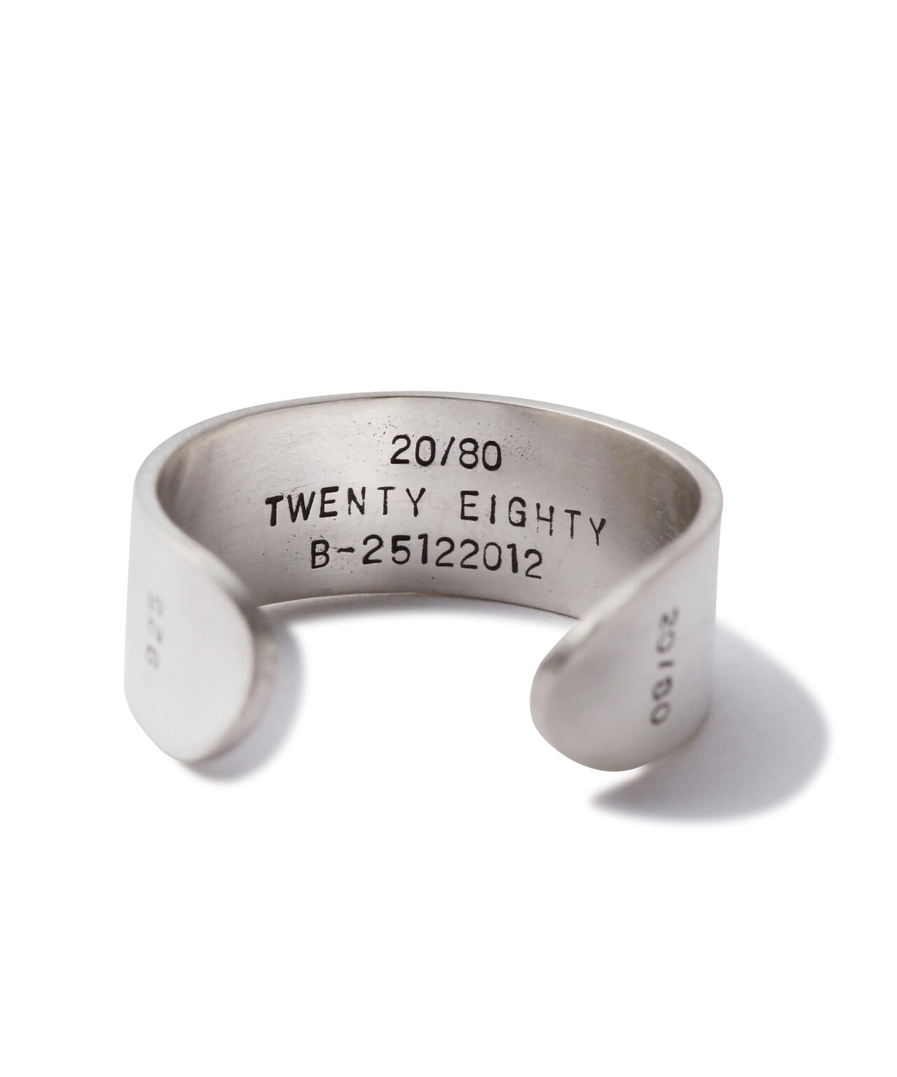 【20/80】トゥエンティーエイティー/STERLING SILVER RING 8mm