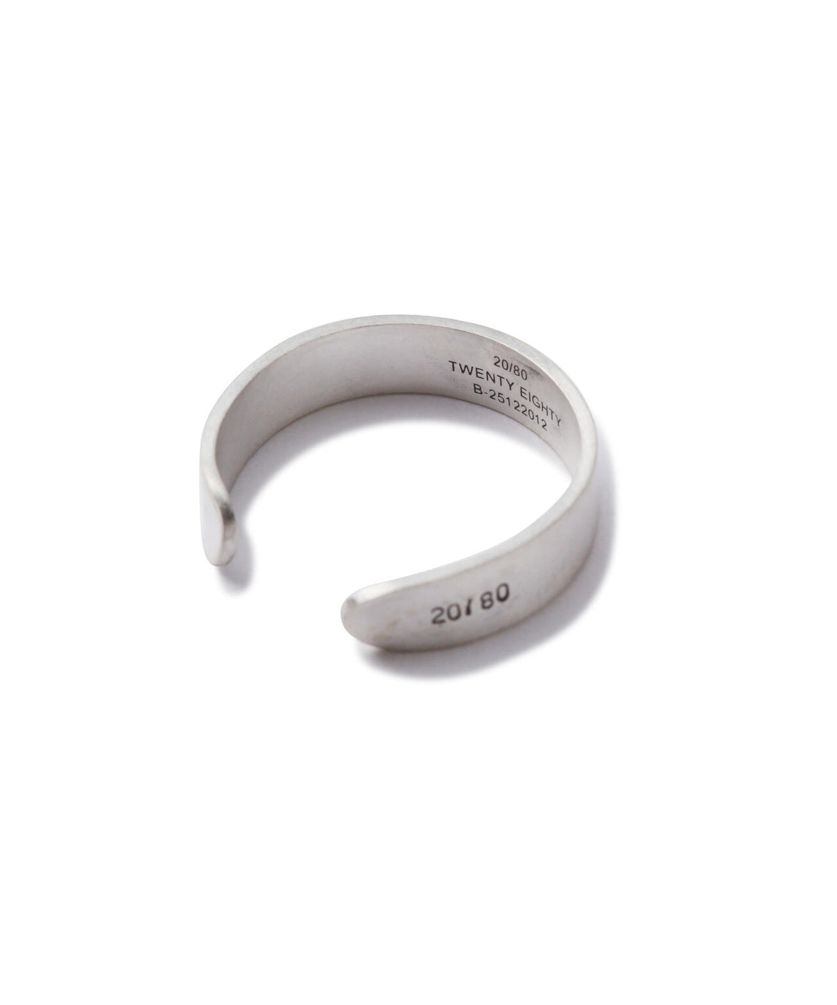 【20/80】トゥエンティーエイティー/ STERLING SILVER ID RING 5mm width
