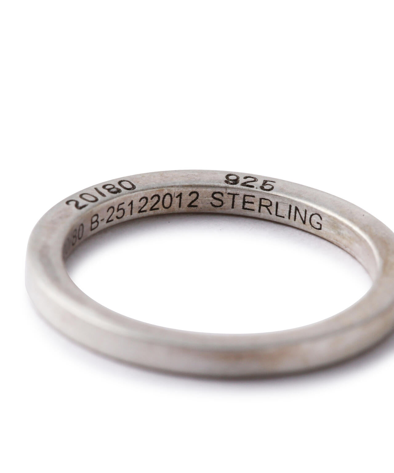 【20/80】トゥエンティーエイティー/STERLING SILVER SQUARE RING 1.8mm WIDTH