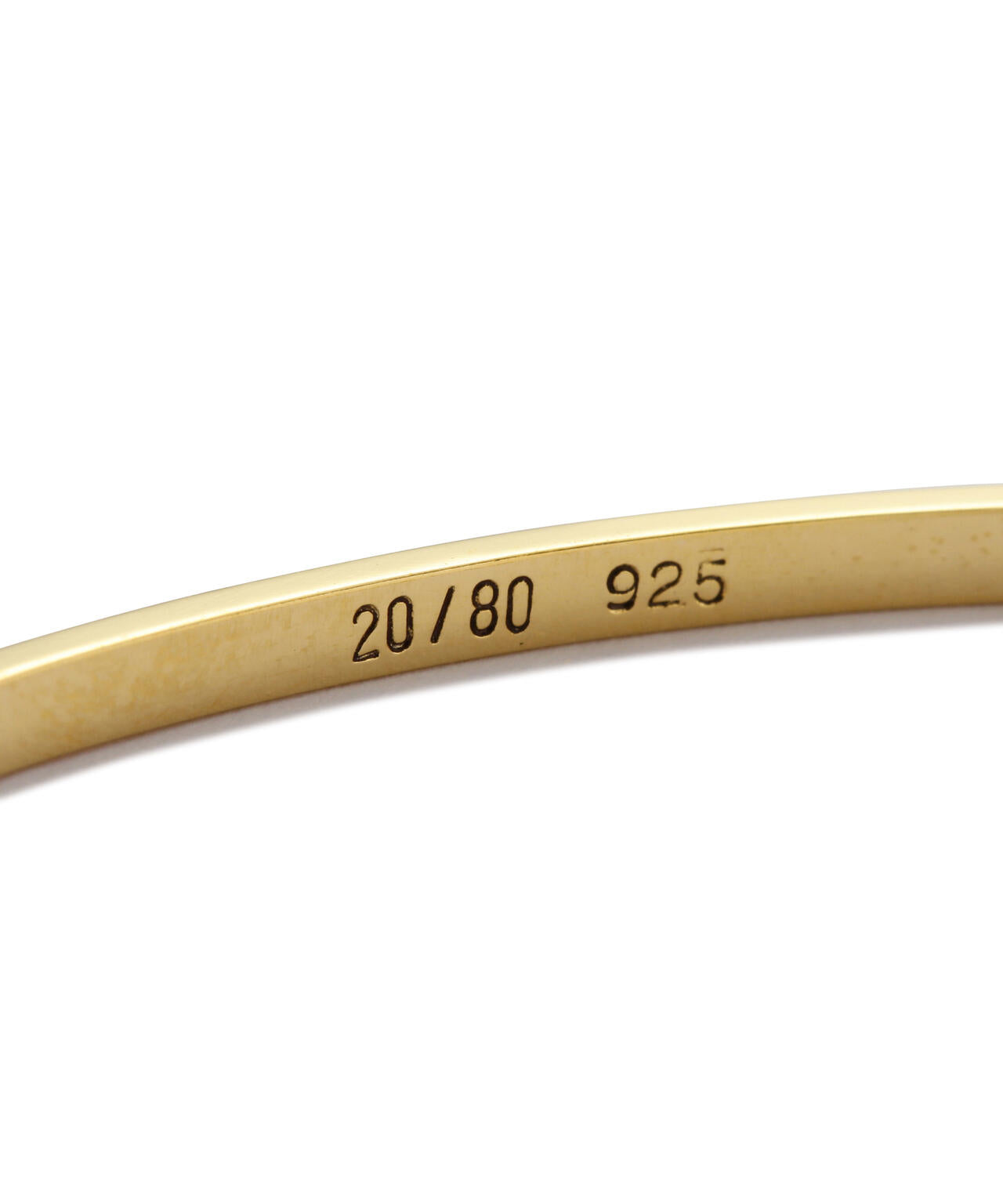 【20/80】トゥエンティーエイティー/ STERLING SILVER DOUBLE FLAT BANGLE 2.5mm WIDTH