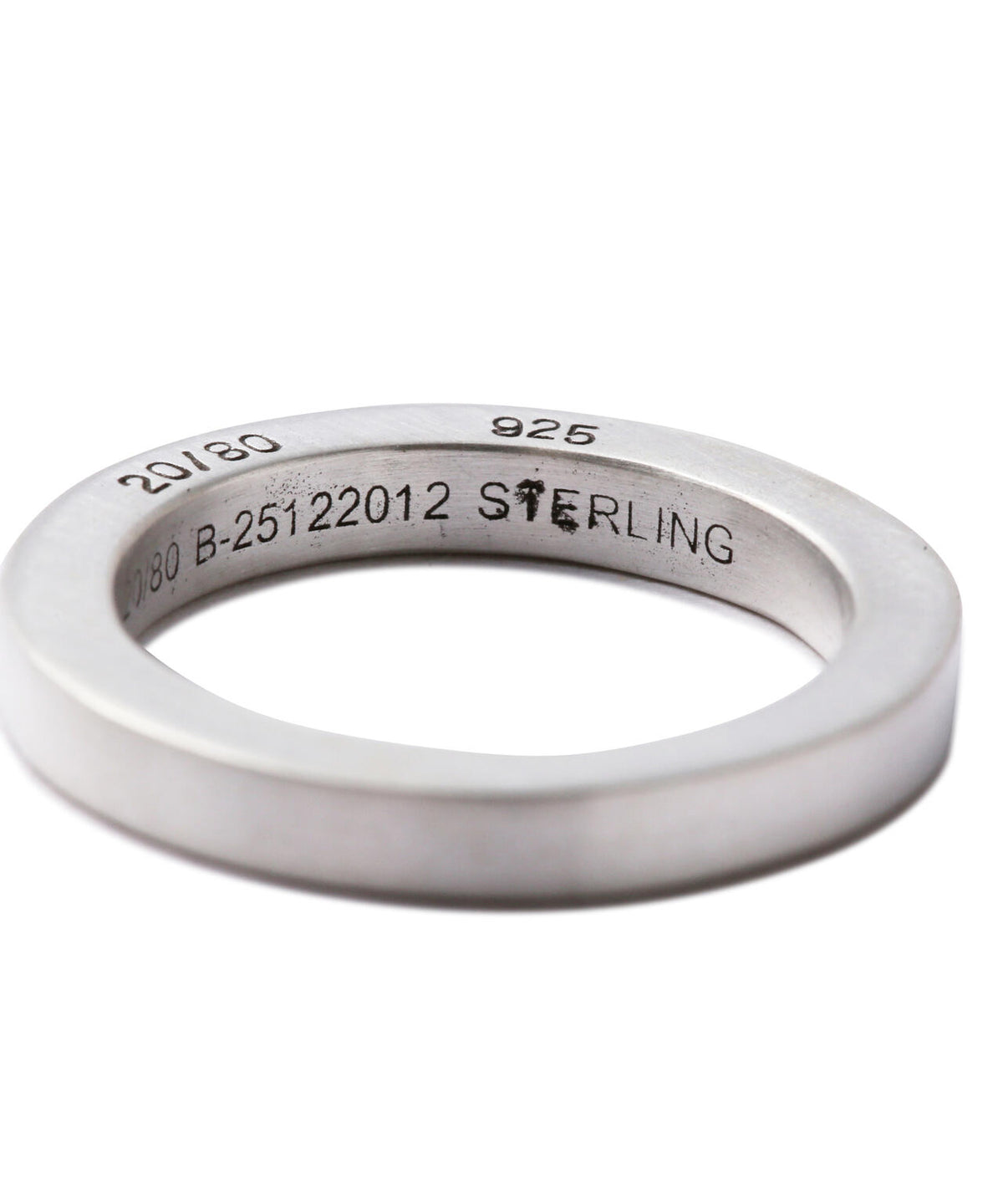 【20/80】トゥエンティーエイティー/STERLING SILVER SQUARE RING 3mm WIDTH