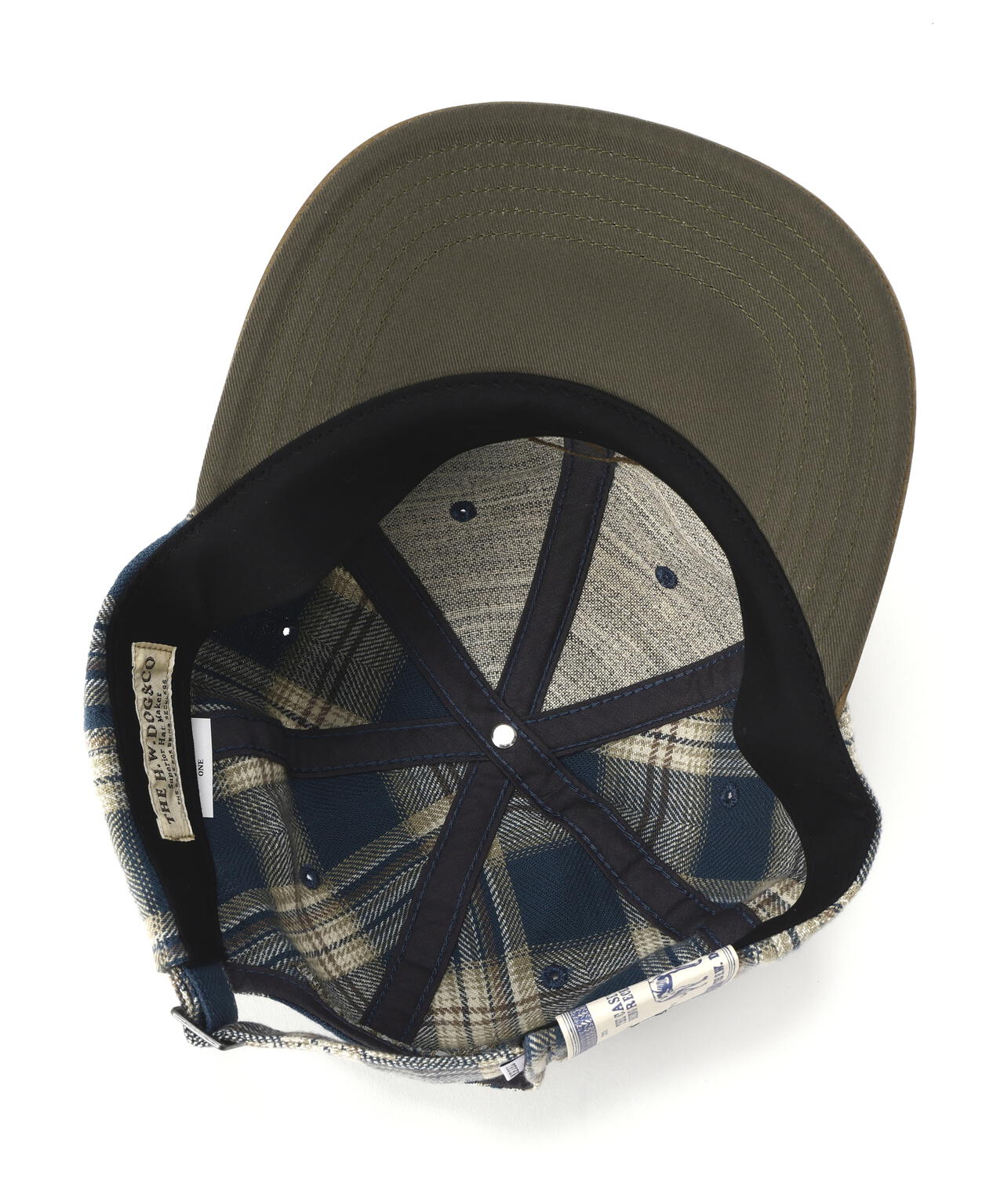 THE H.W.DOG&CO./ザエイチダブリュードッグアンドコー/PLAID TWO TONE CAP