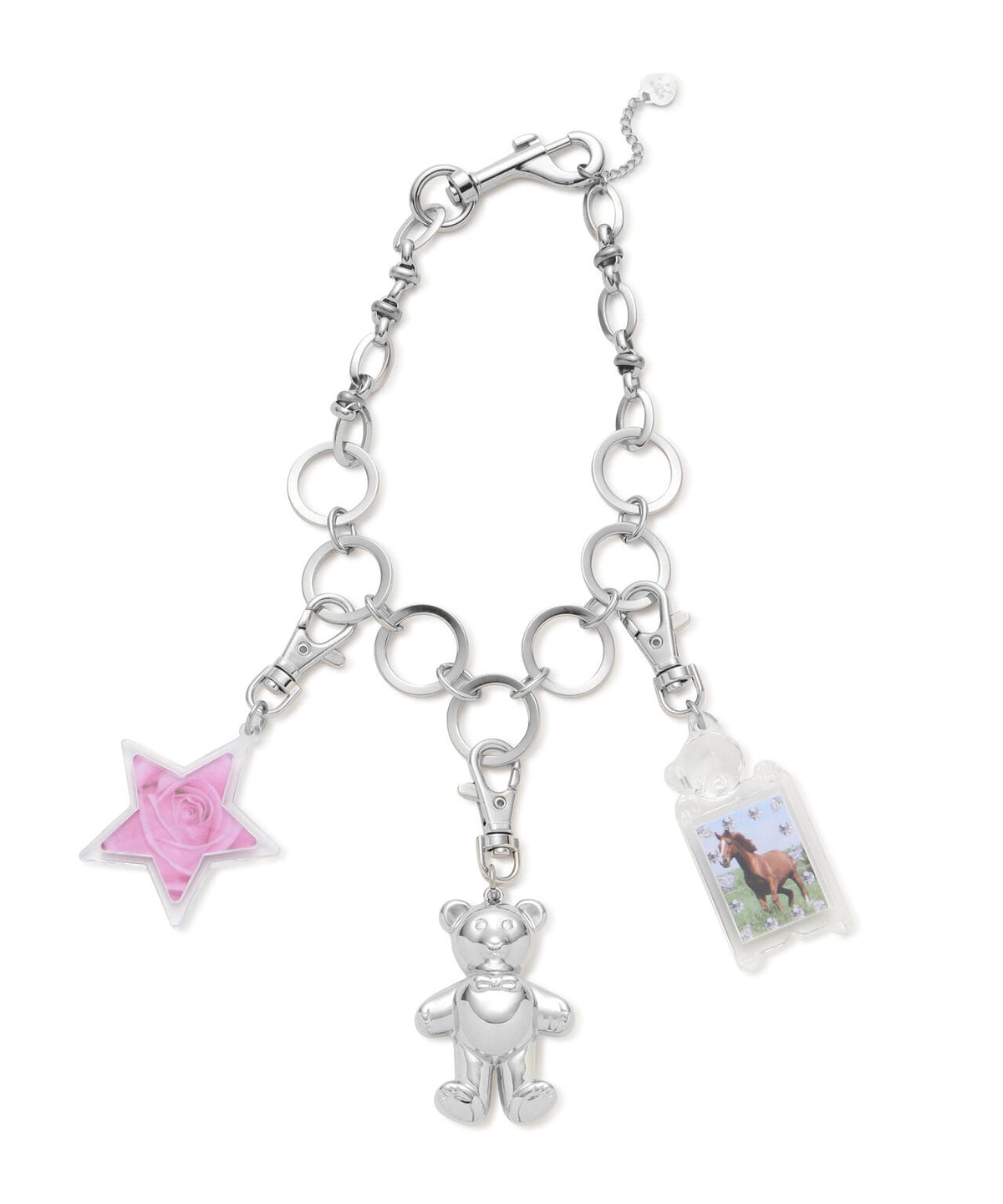 hurjaboyacc/ホジャボーイアクセ/TEDDY BEAR FRAME NECKLACE