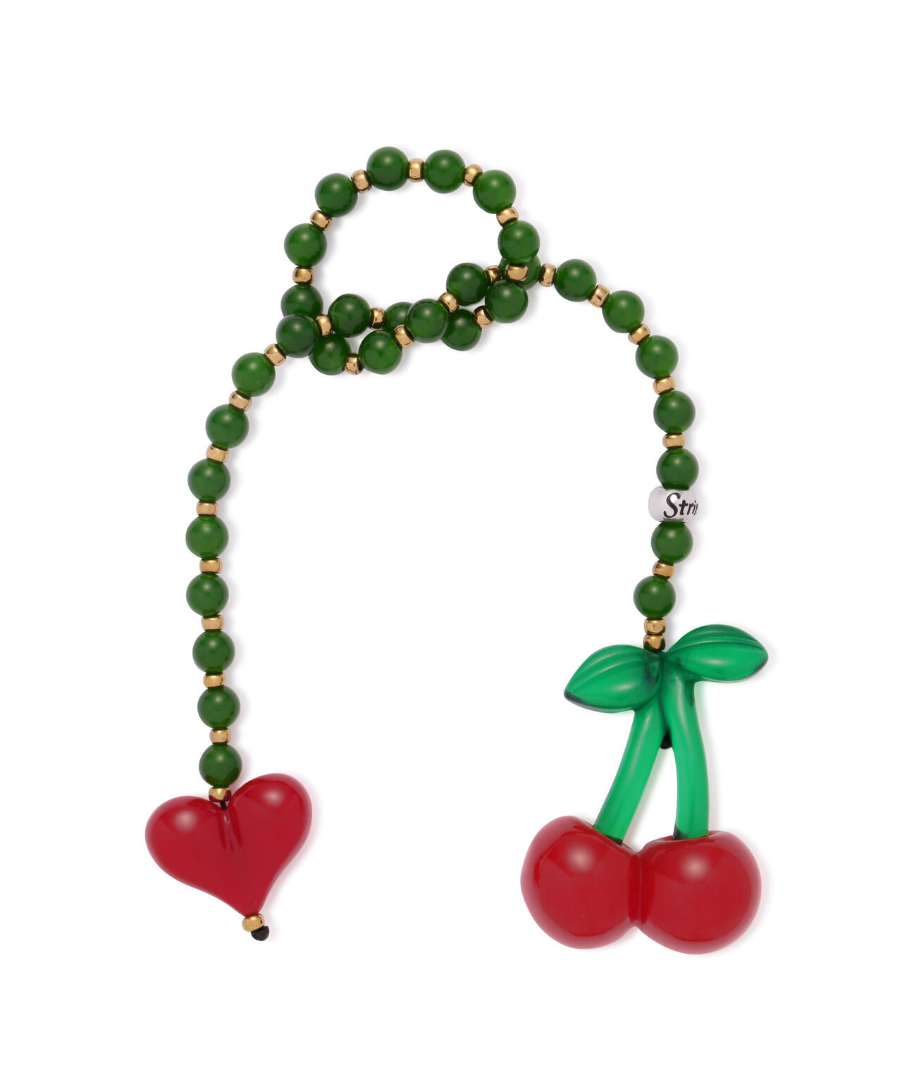String Ting/ストリングティング/Cherry Drop Jade bag Charm