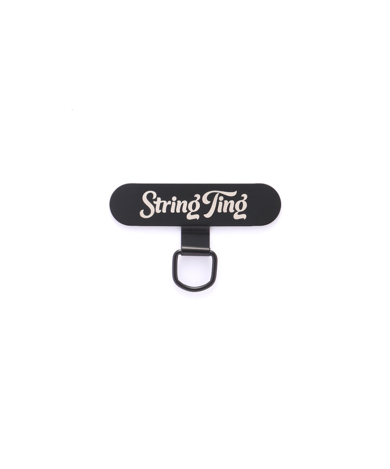 String Ting/ストリングティング/Phone Strap Card-black metal