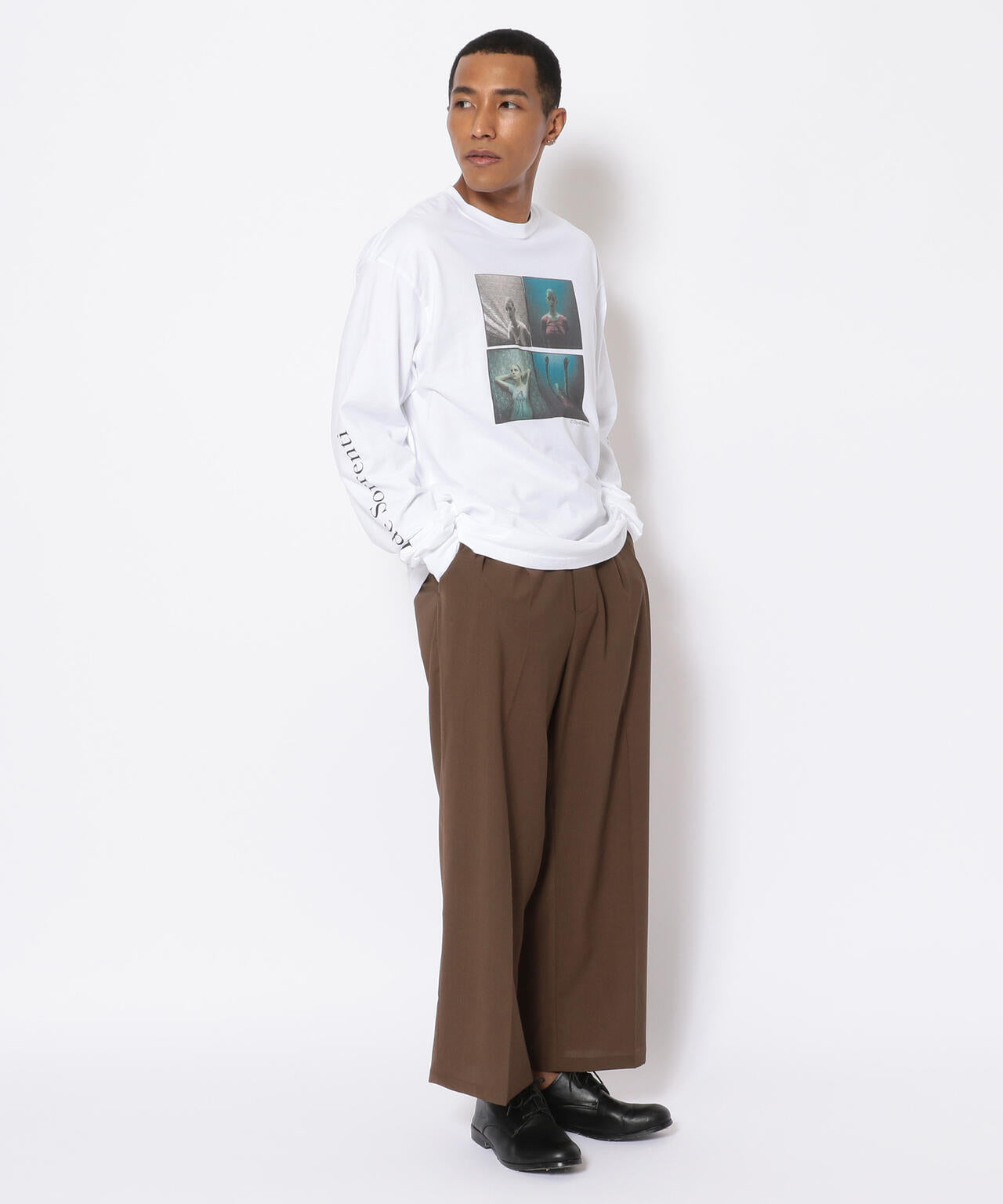 LUSOR(ルーソル)WOOL WIDE SLACKS