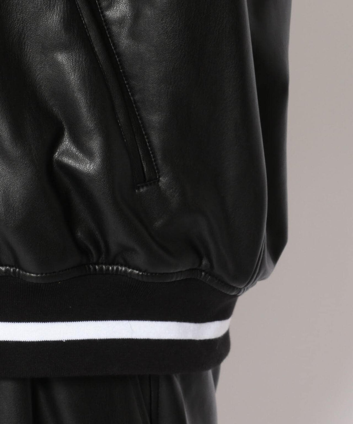 LUSOR(ルーソル)Ecoleather Stadium jumper エコレザースタジャン