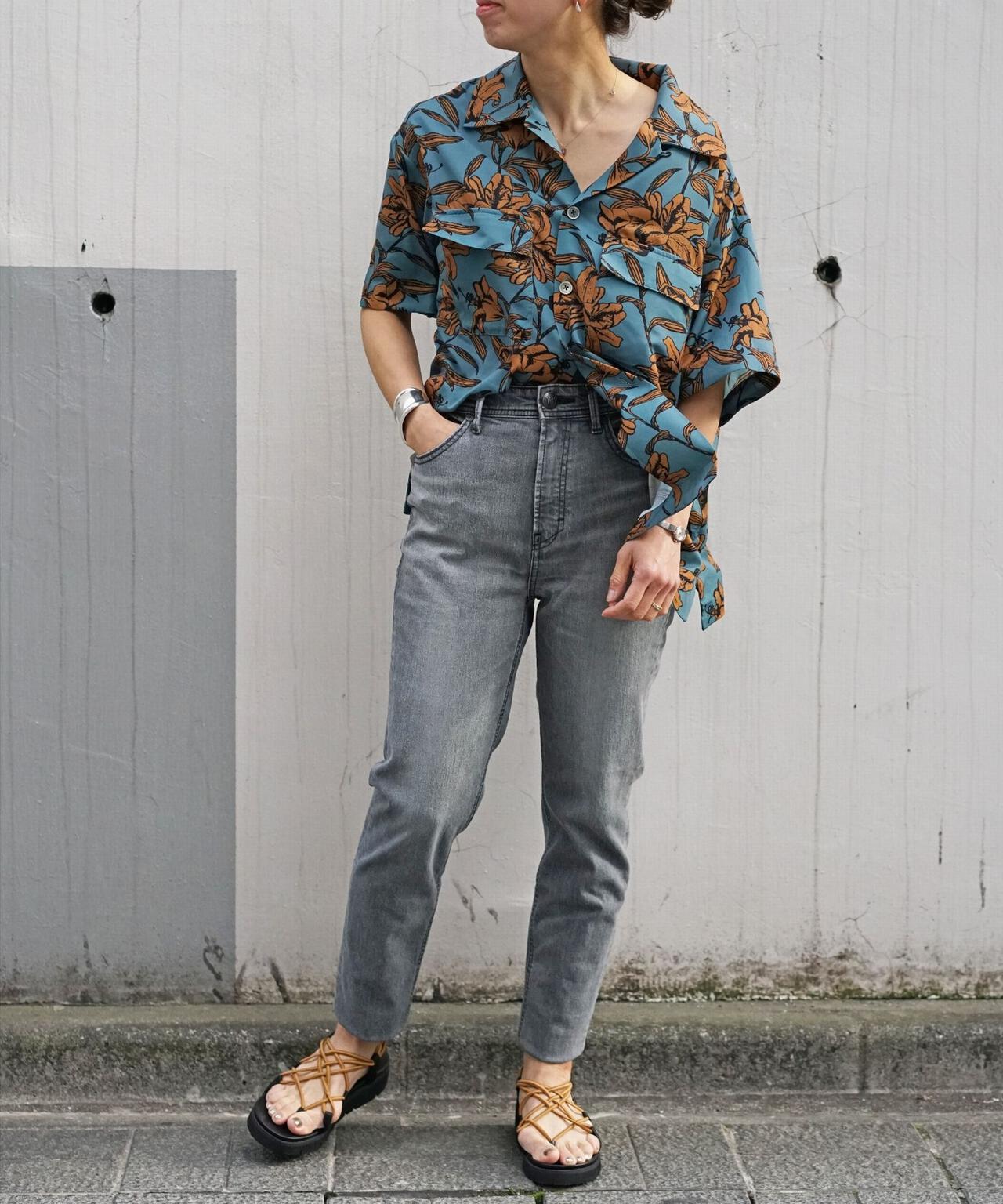 DROIT BELLO(ドロイトベロ)別注フラワープリントシャツ