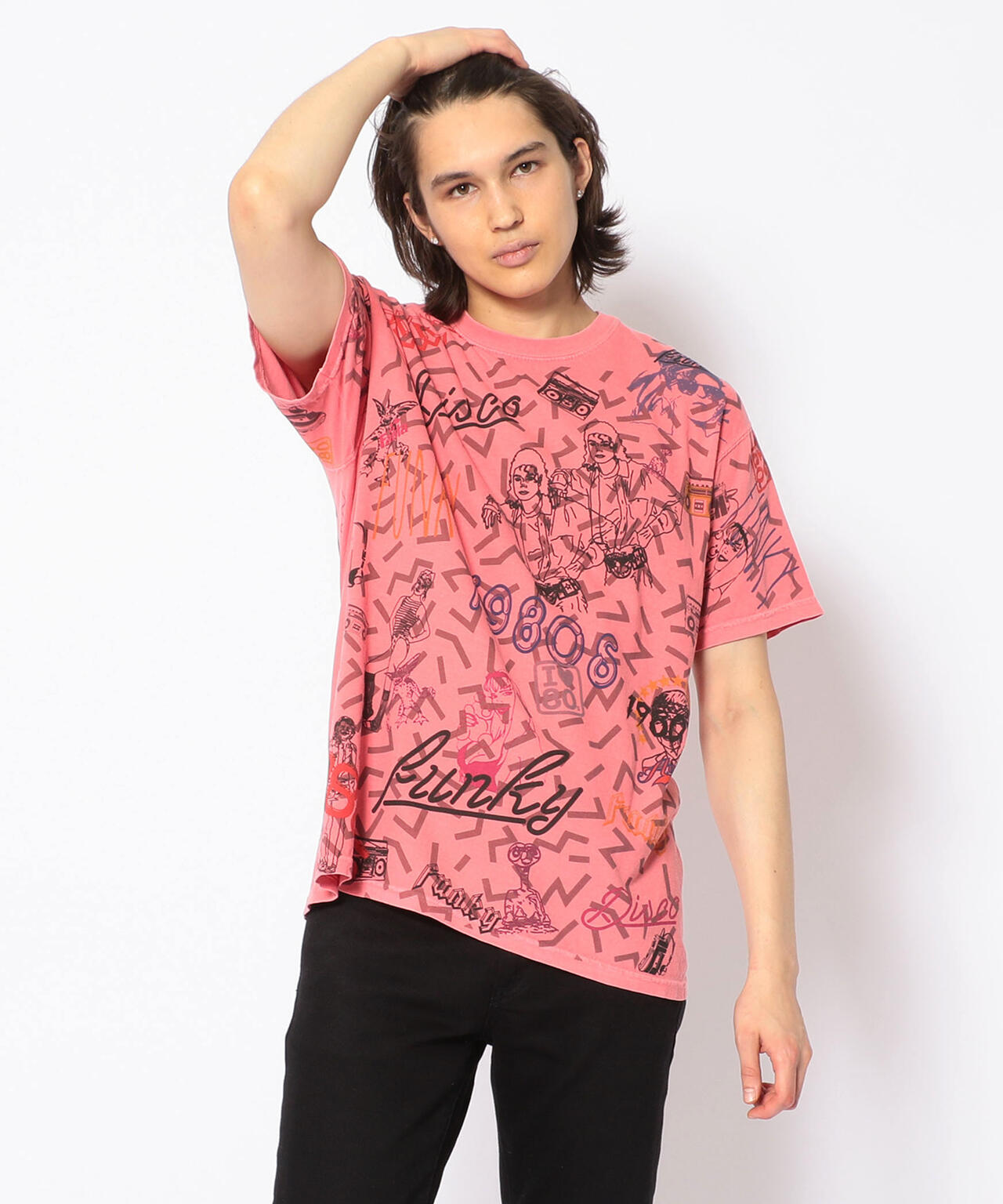 Kare/ME(カーミー)1980総柄Tシャツ