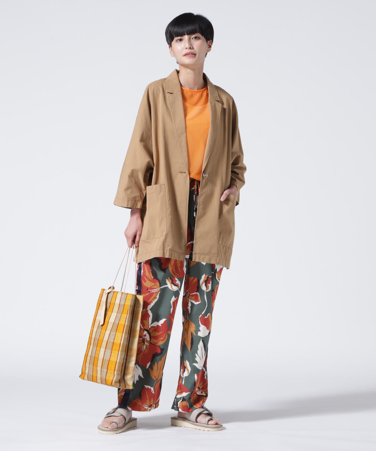 Ele Sac(エルサック)PAPIRO L/かごトートL