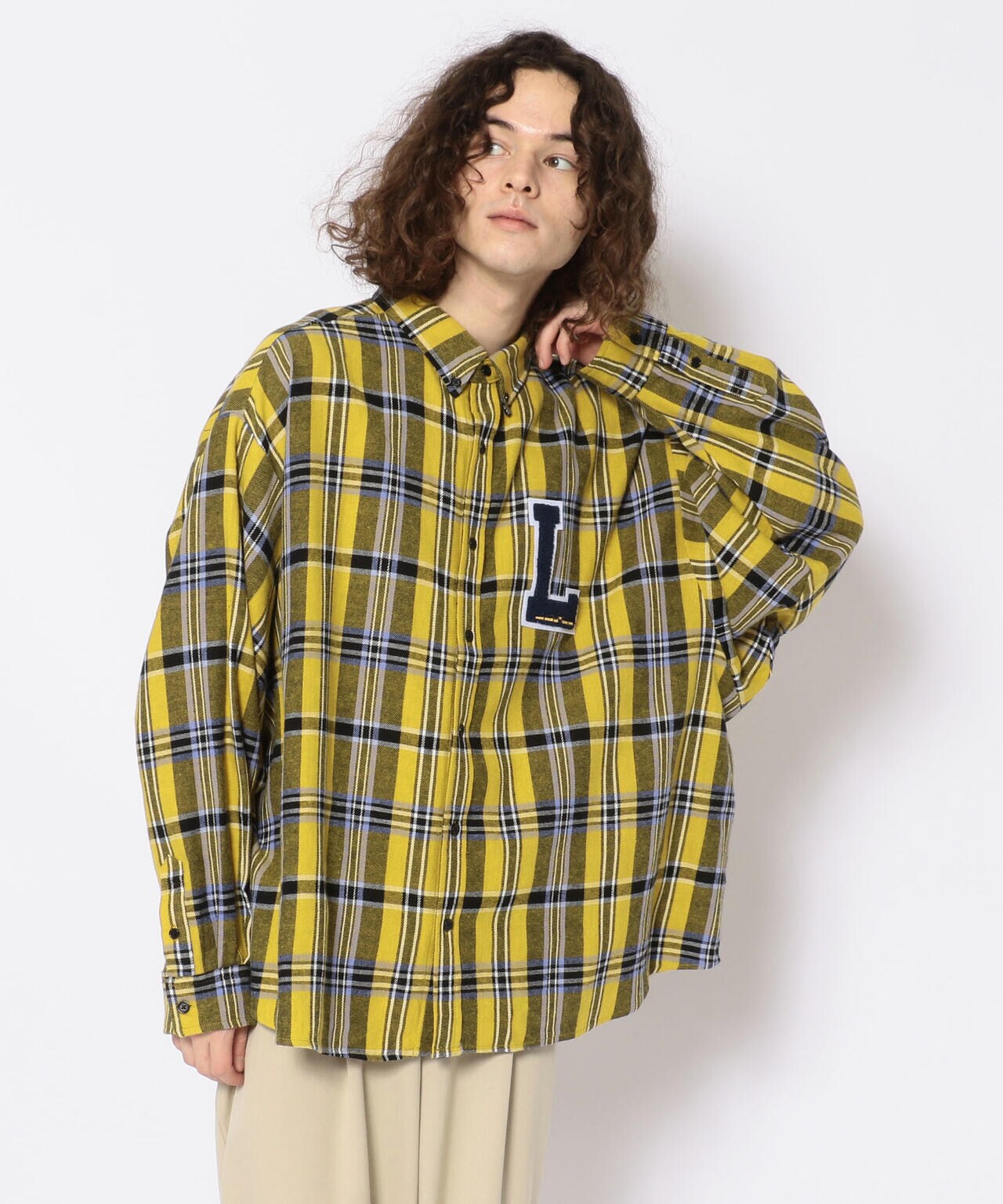 LUSOR(ルーソル)Wappen SHIRTS ワッペンチェックシャツ