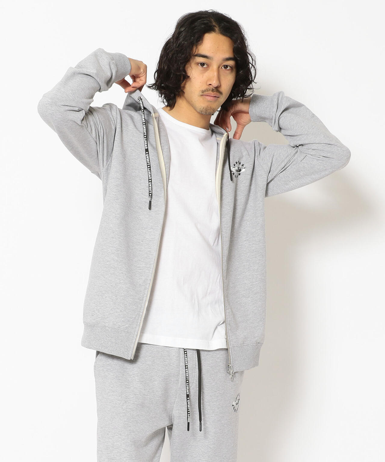 qwerty (クワーティ)Intercept Stretch Jersey Parker ストレッチジャージーパーカー