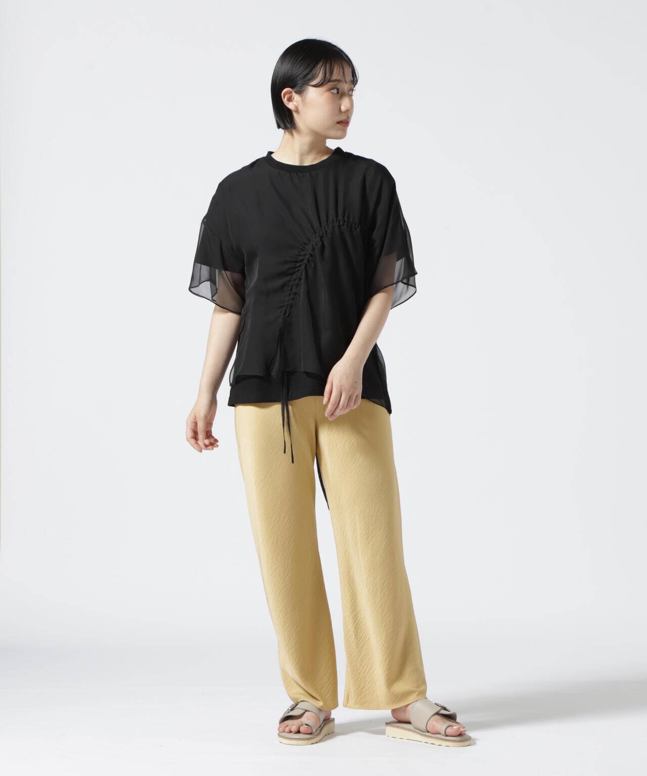 DROIT BELLO(ドロイトベロ) バイアスイージーパンツ