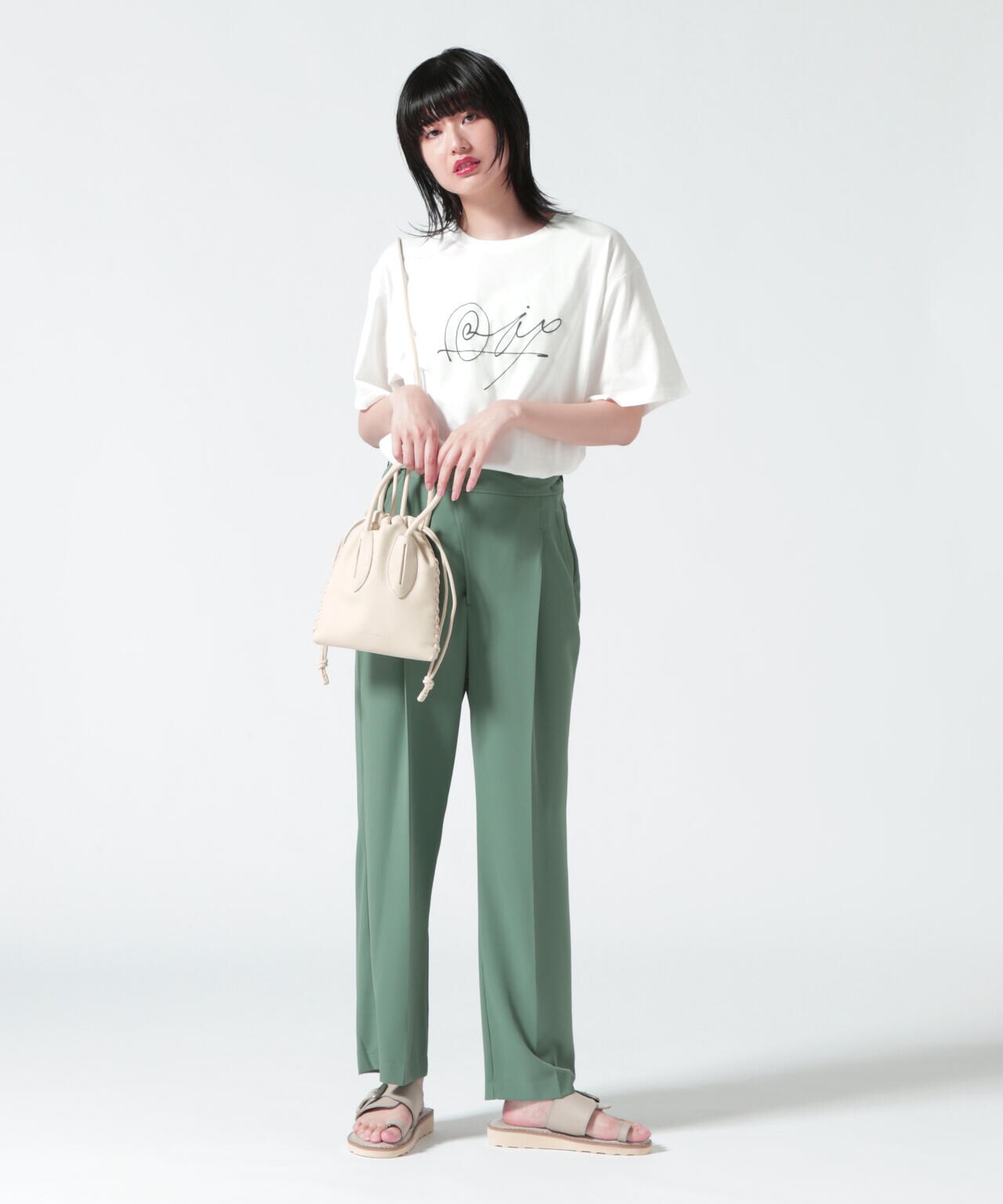 DROIT BELLO(ドロイトベロ) サイドアジャストパンツ
