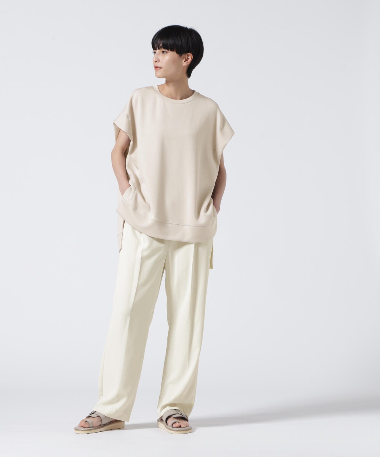 DROIT BELLO(ドロイトベロ) サイドアジャストパンツ