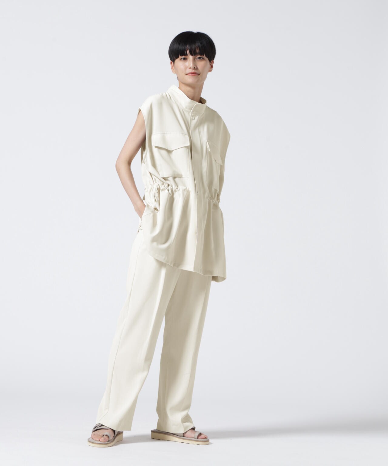 DROIT BELLO(ドロイトベロ) サイドアジャストパンツ
