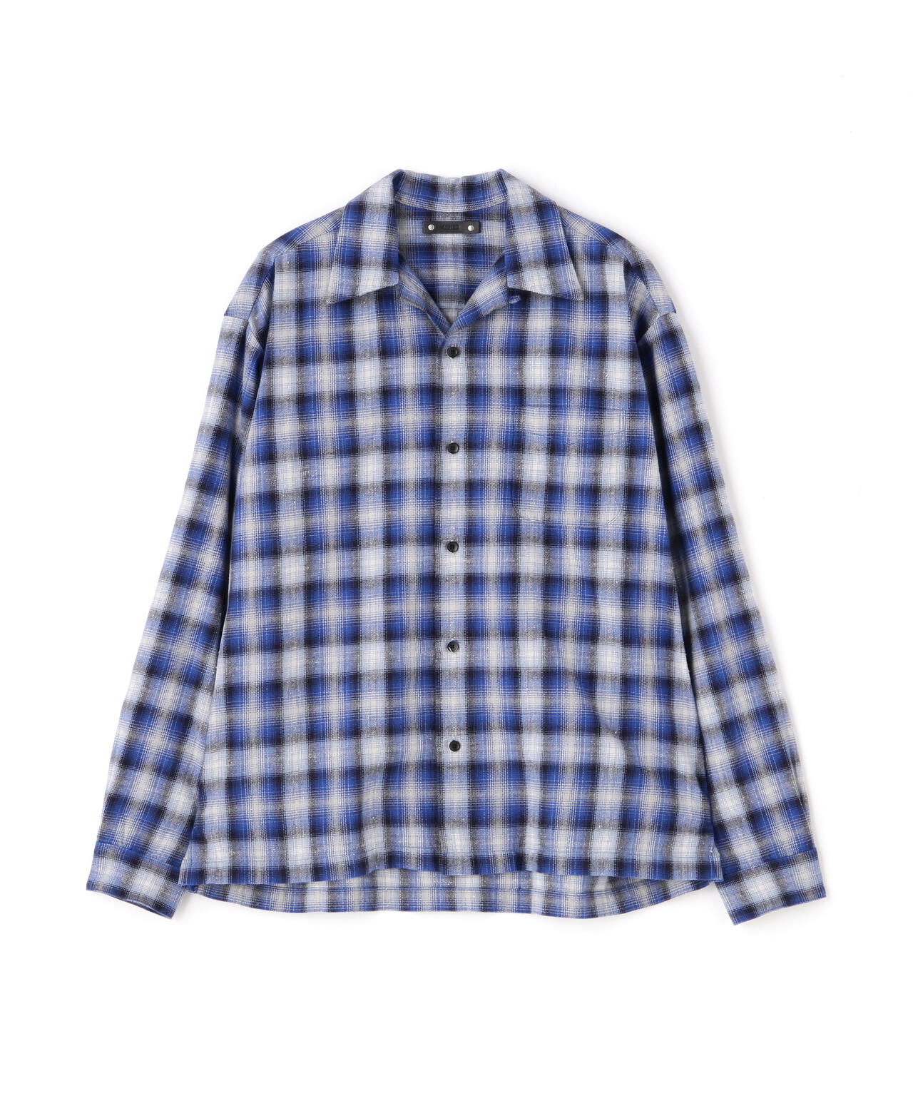 MINEDENIM(マインデニム)V.Nep Check Flannel Open Collar SH