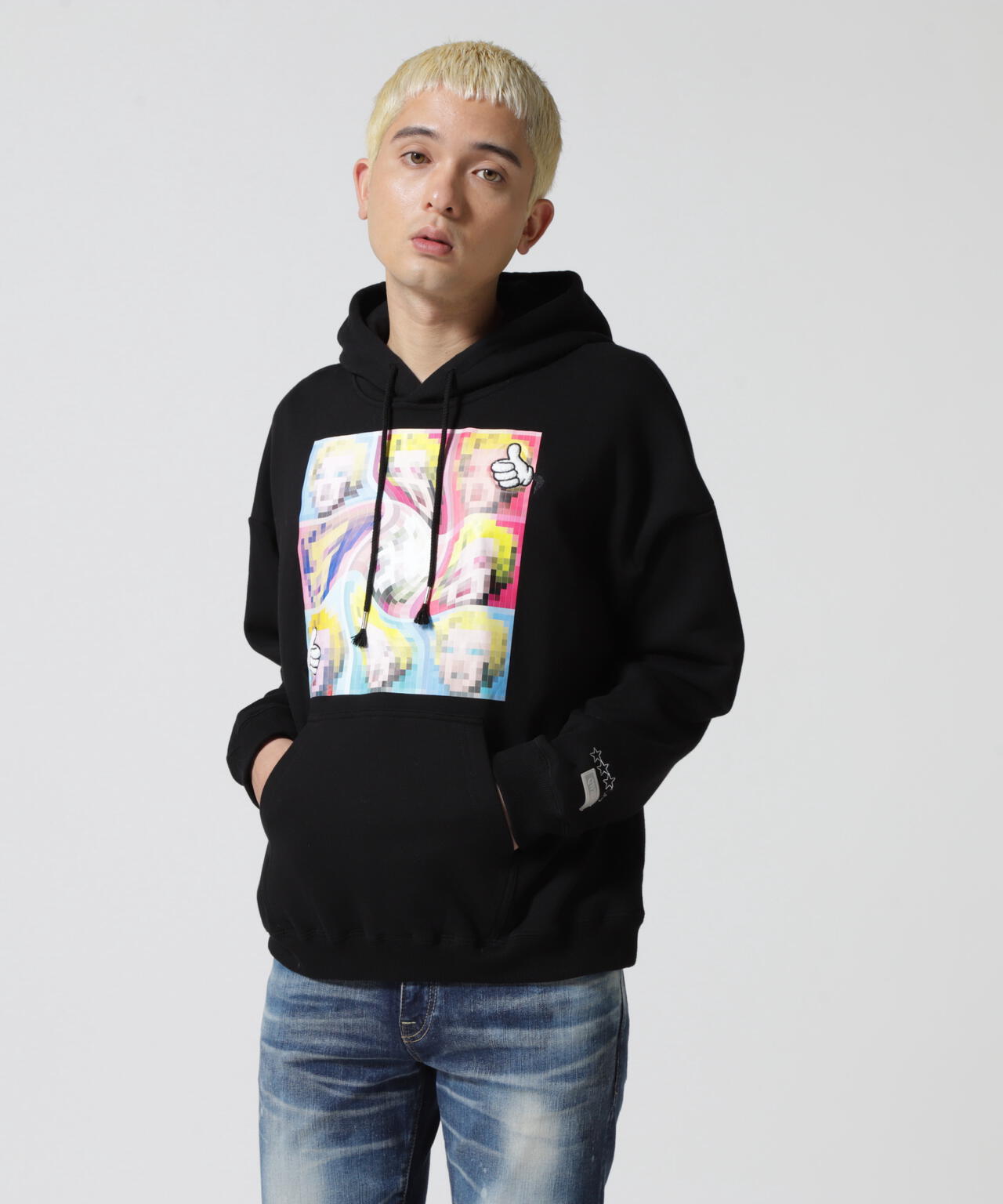 qwerty (クワーティ)PIXEL ART PARKA ピクセルアートパーカー