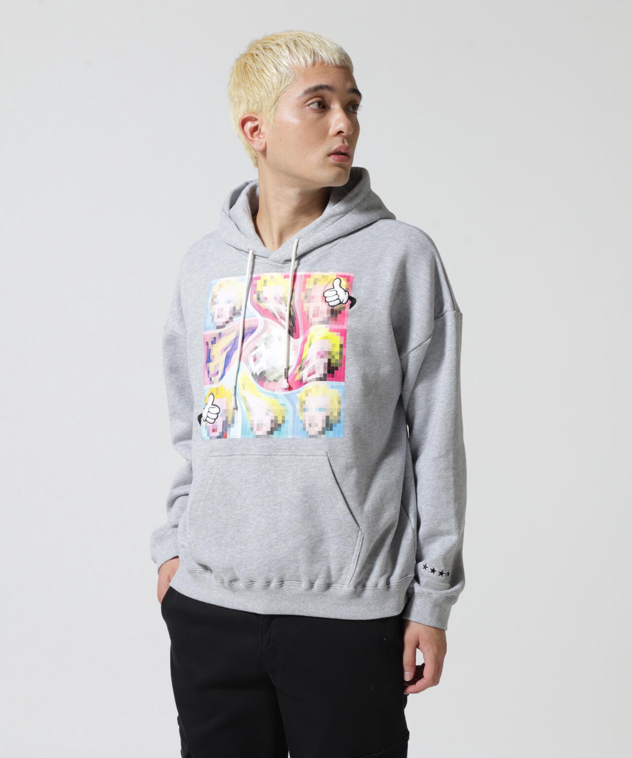 qwerty (クワーティ)PIXEL ART PARKA ピクセルアートパーカー
