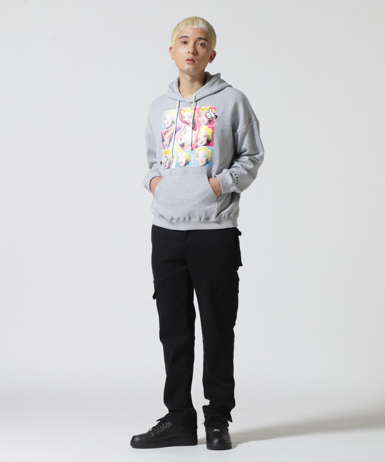qwerty (クワーティ)PIXEL ART PARKA ピクセルアートパーカー