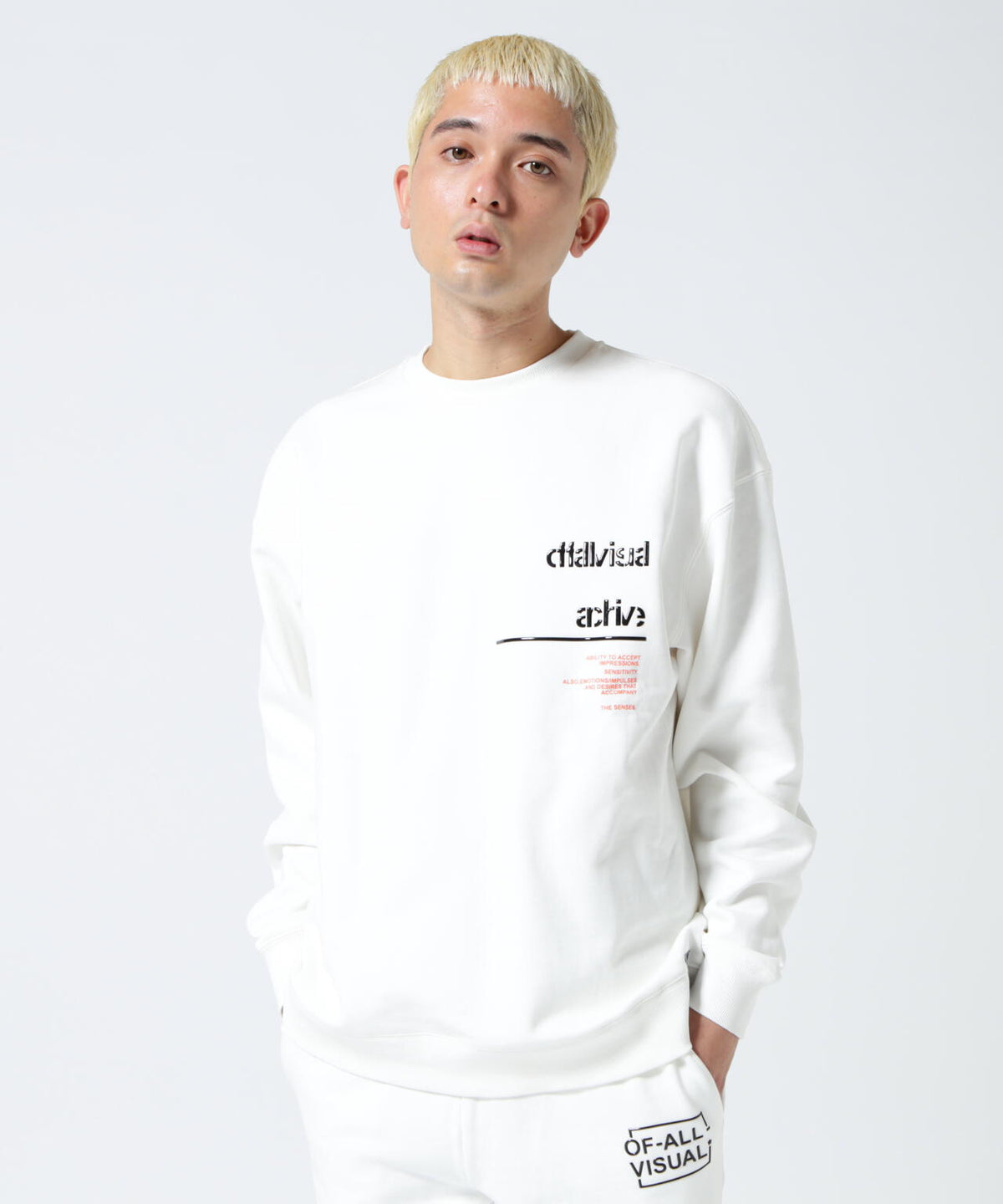 A4A(エーフォーエー)DAMASUKU CREW NECK SWEAT クルーネックスウェット