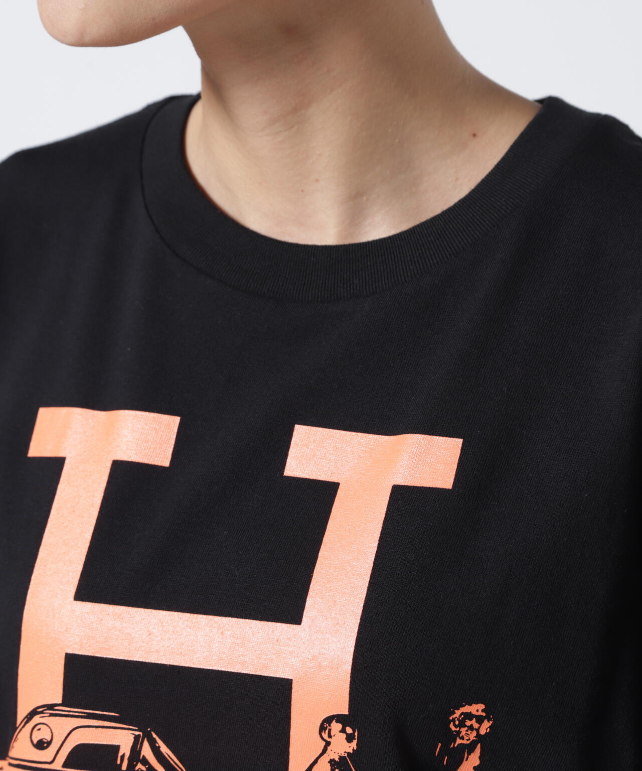 Kare/ME(カーミー)H MM オレンジプリントTシャツ