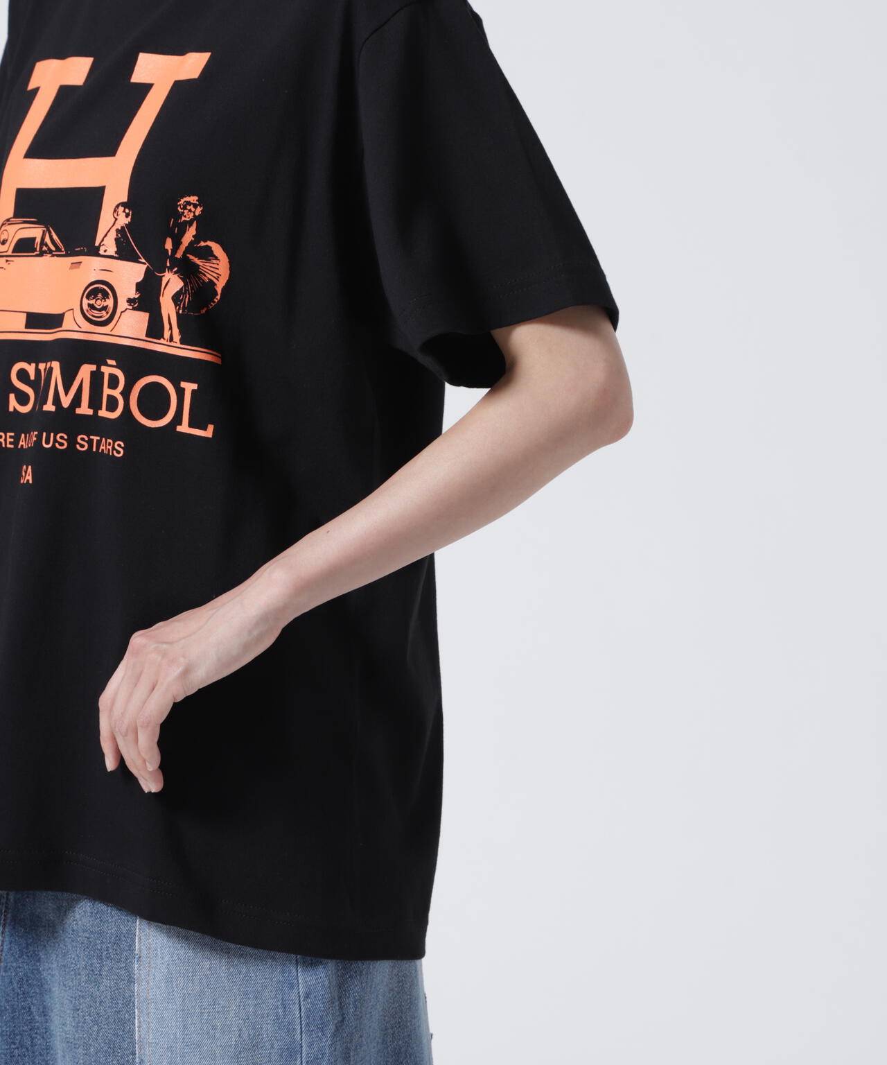 Kare/ME(カーミー)H MM オレンジプリントTシャツ