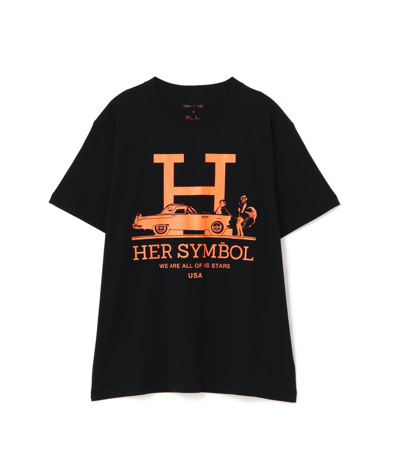 Kare/ME(カーミー)H MM オレンジプリントTシャツ