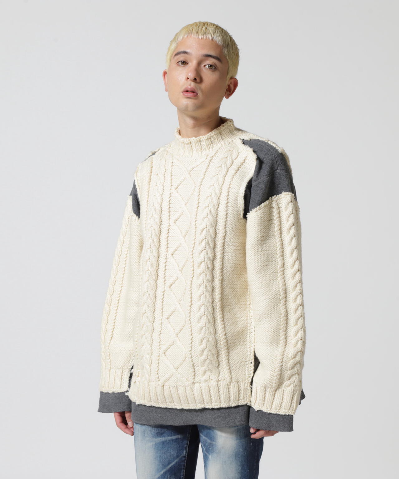 Needles/ニードルズ/Fisherman Sweater/フィッシャーマンニット