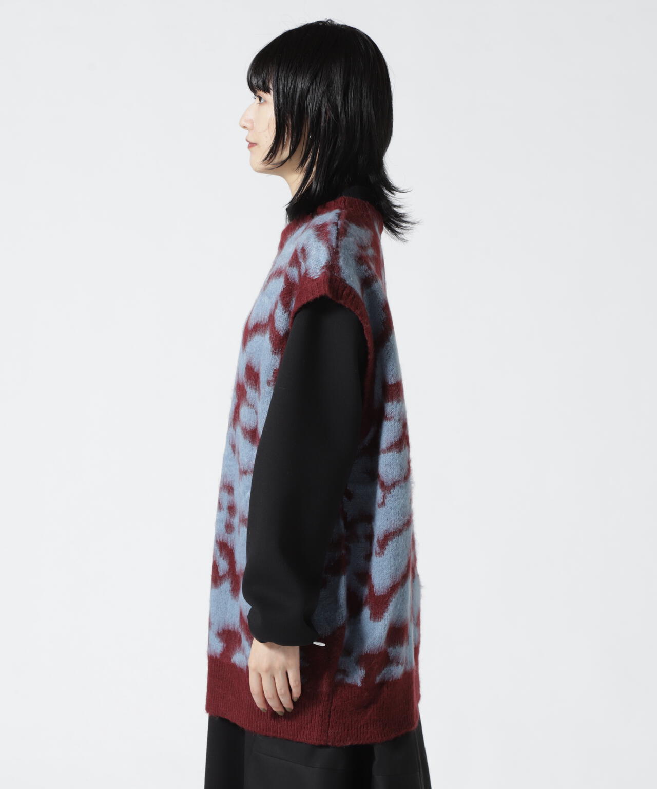 DROIT BELLO(ドロイトベロ)ジャガード柄シャギーニット