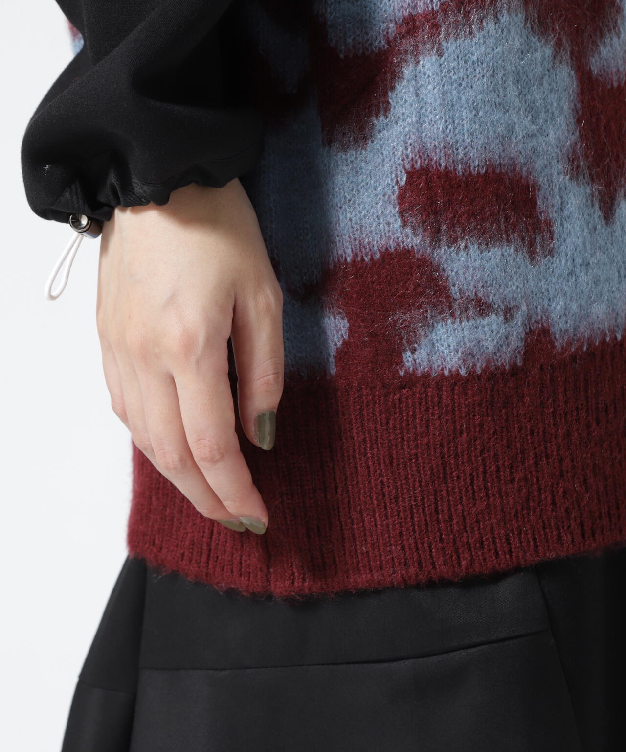 DROIT BELLO(ドロイトベロ)ジャガード柄シャギーニット