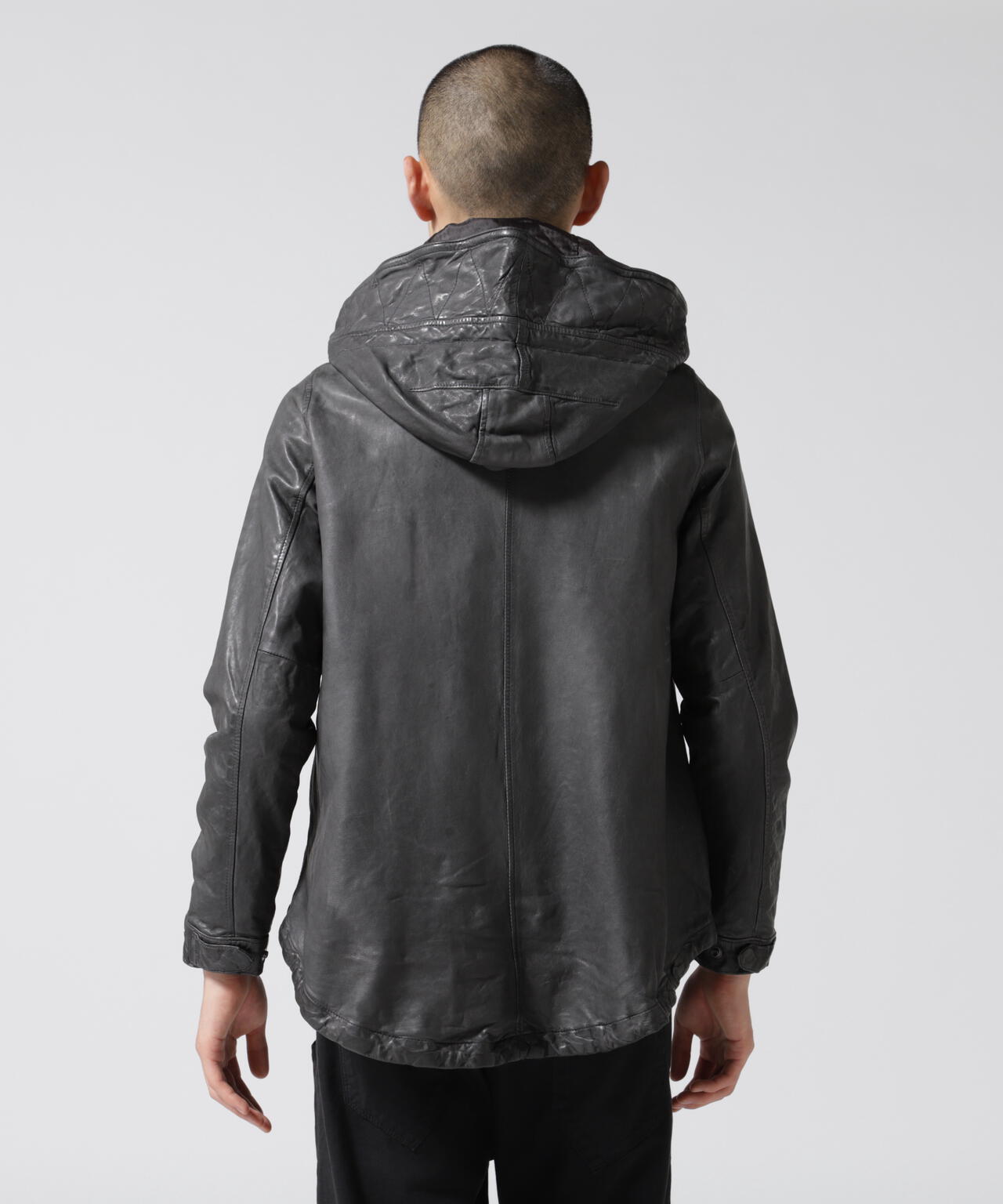 NCB neat caprice brand(エヌシービーニートカプリスブランド) レザーフードジャケット WOMEN'S