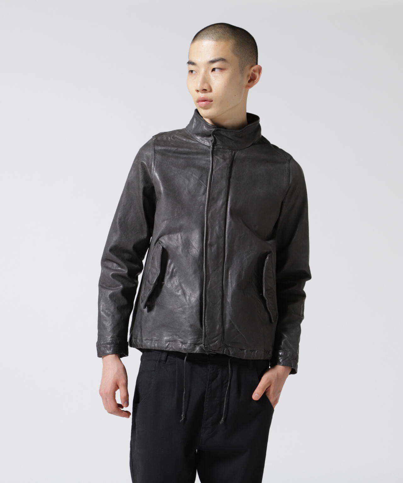 NCB neat caprice brand(エヌシービーニートカプリスブランド) レザーフードジャケット WOMEN'S