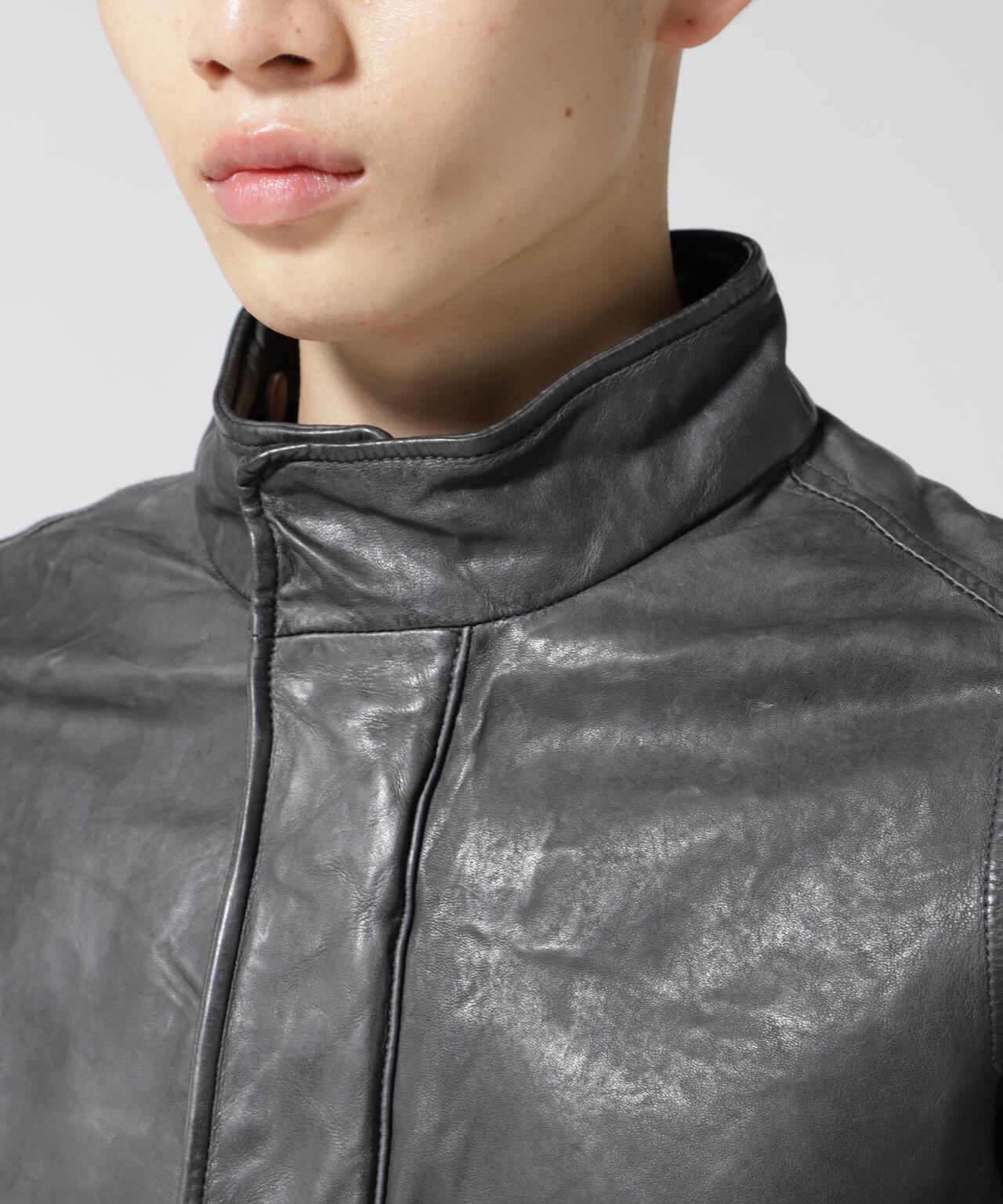 NCB neat caprice brand(エヌシービーニートカプリスブランド) レザーフードジャケット WOMEN'S