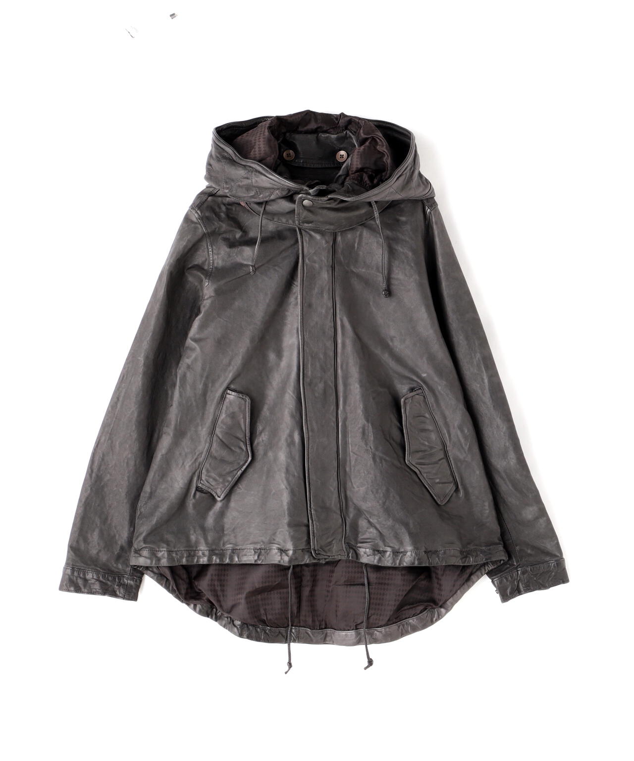 NCB neat caprice brand(エヌシービーニートカプリスブランド) レザーフードジャケット WOMEN'S