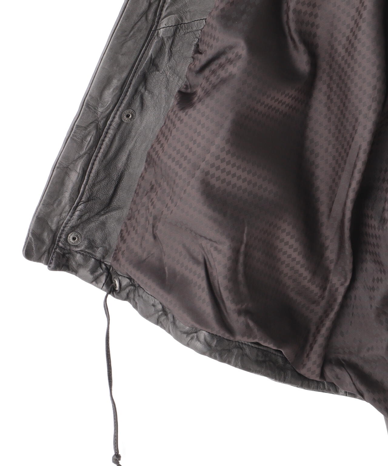 NCB neat caprice brand(エヌシービーニートカプリスブランド) レザーフードジャケット WOMEN'S