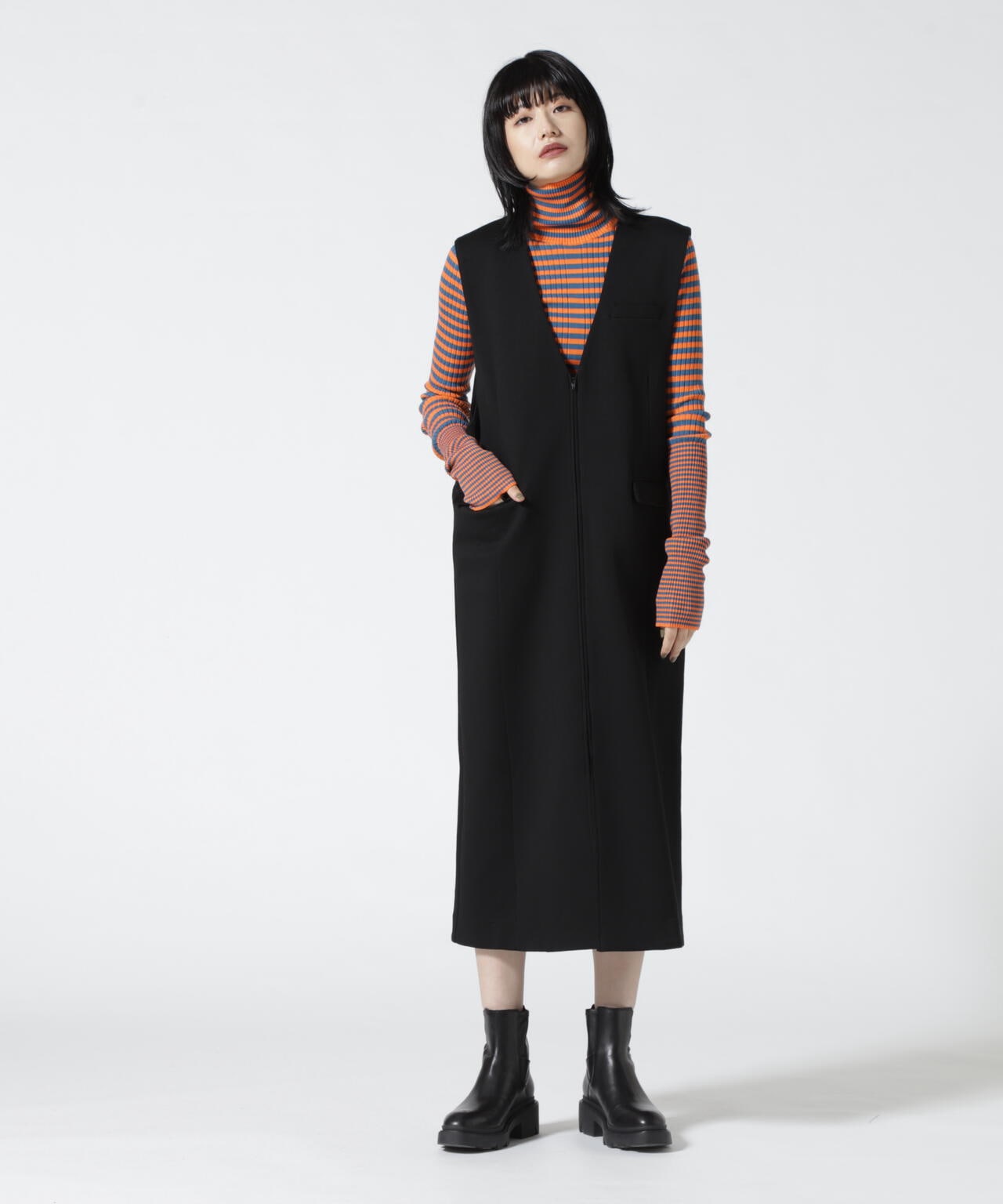 DROIT BELLO(ドロイトベロ)ライトダンボールベストワンピース