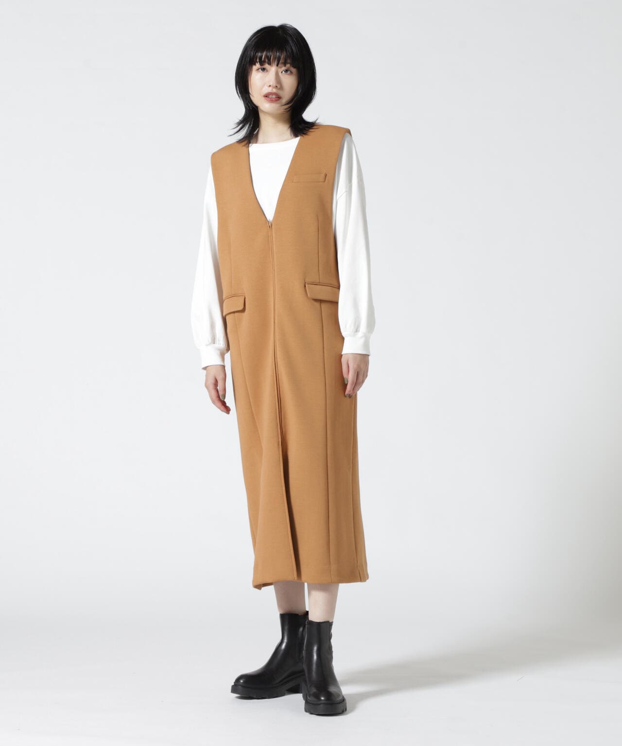 DROIT BELLO(ドロイトベロ)ライトダンボールベストワンピース
