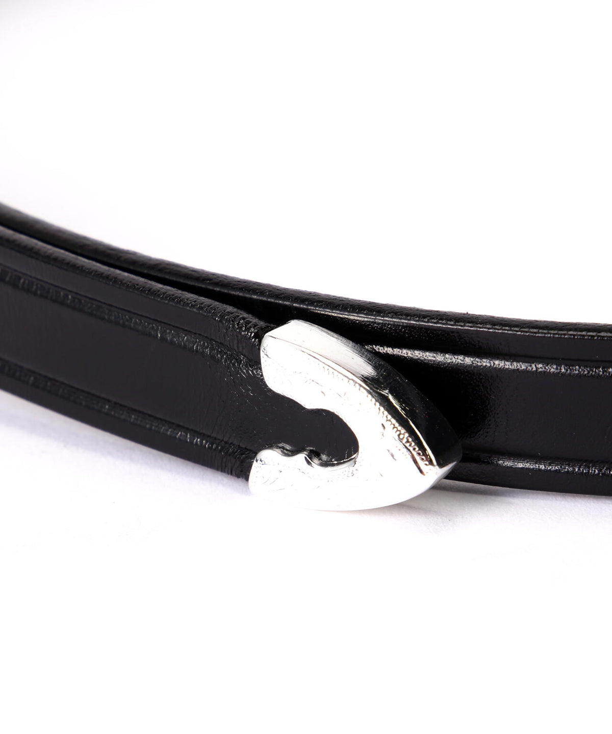 TORY LEATHER/3/4 inch 3-Piece Silver Buckle