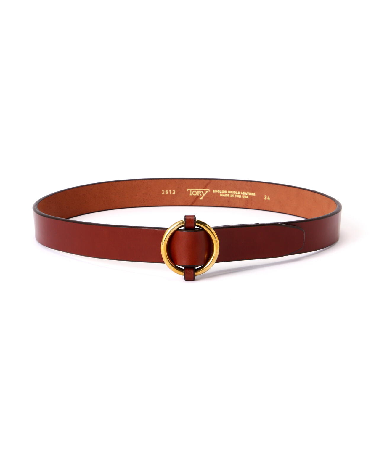 【TORY LEATHER/トリーレザー】Strap Belts with Ring Buckle リングバックルベルト