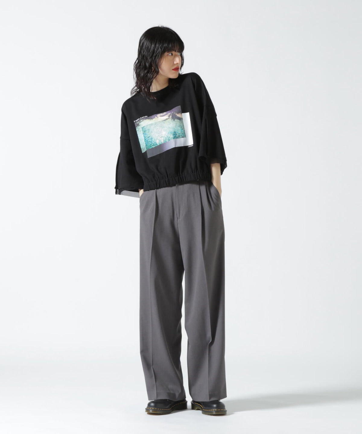 DROIT BELLO(ドロイトベロ)タックパンツ