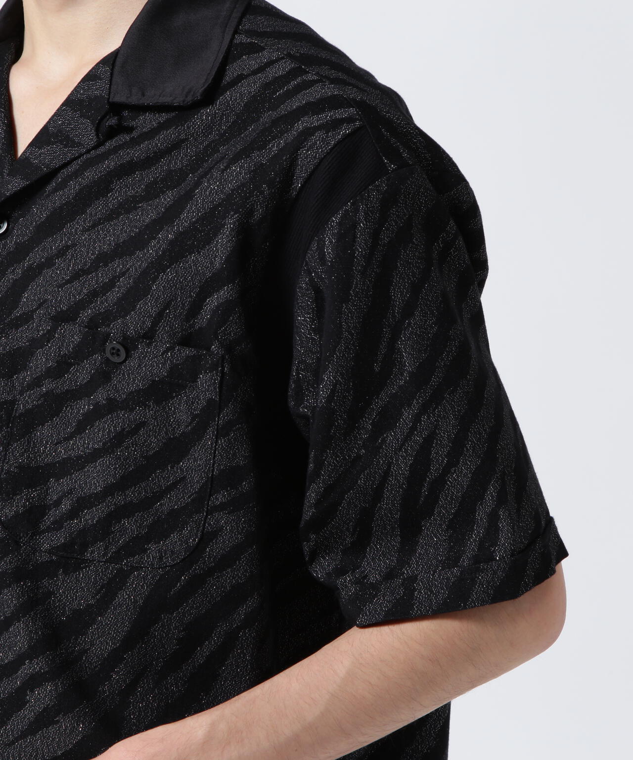 MINEDENIM(マインデニム)Diago.T Denim Rib Arm Bowling SH