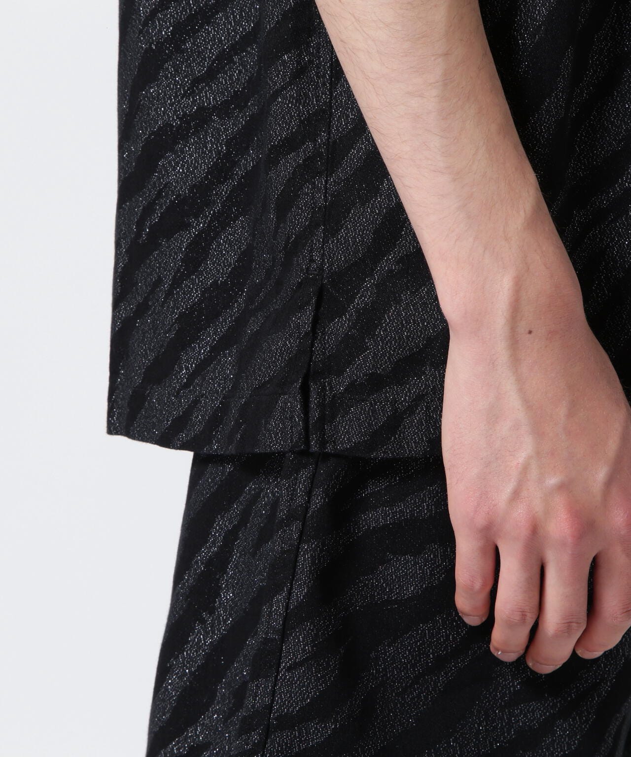MINEDENIM(マインデニム)Diago.T Denim Rib Arm Bowling SH