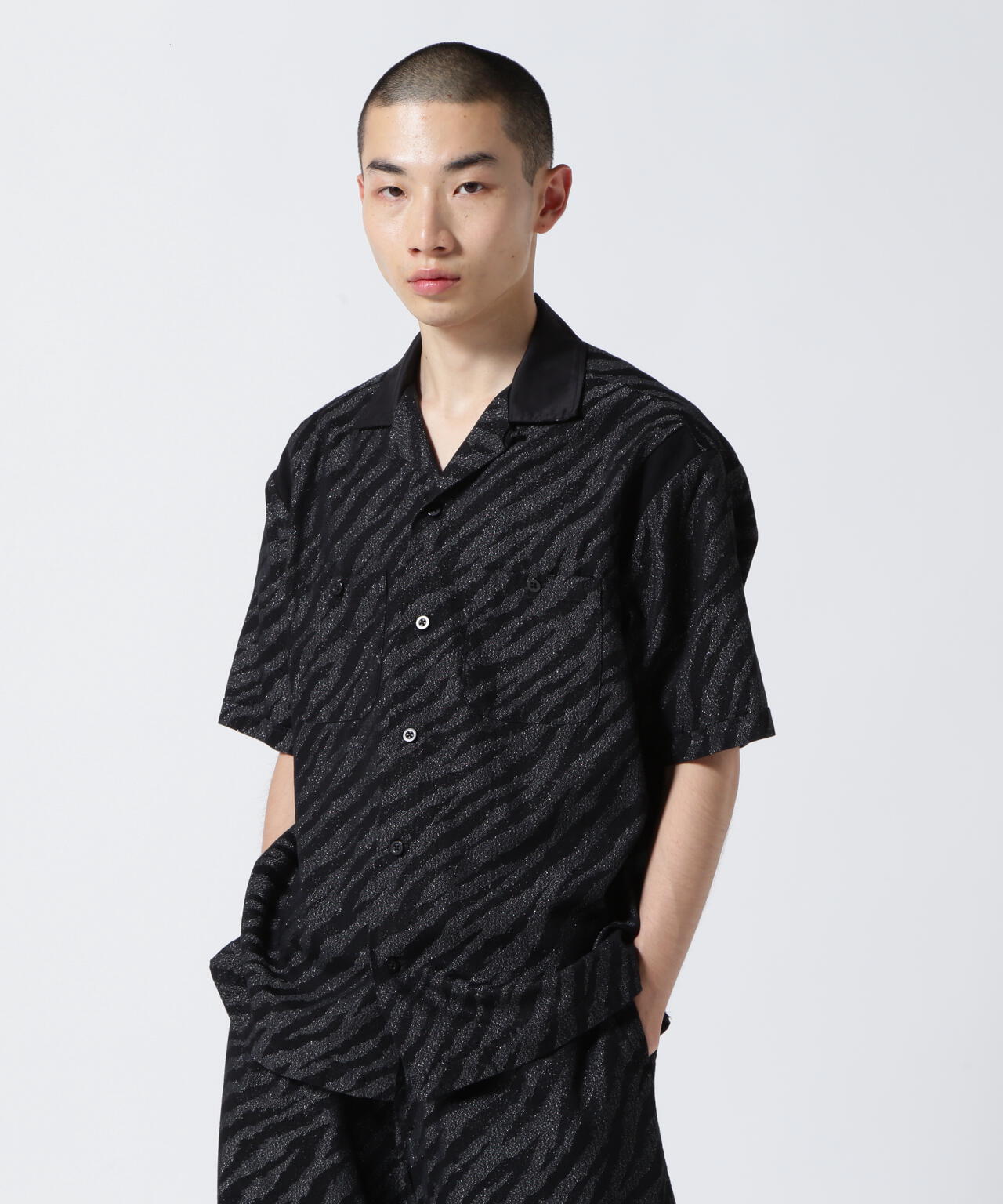 MINEDENIM(マインデニム)Diago.T Denim Rib Arm Bowling SH