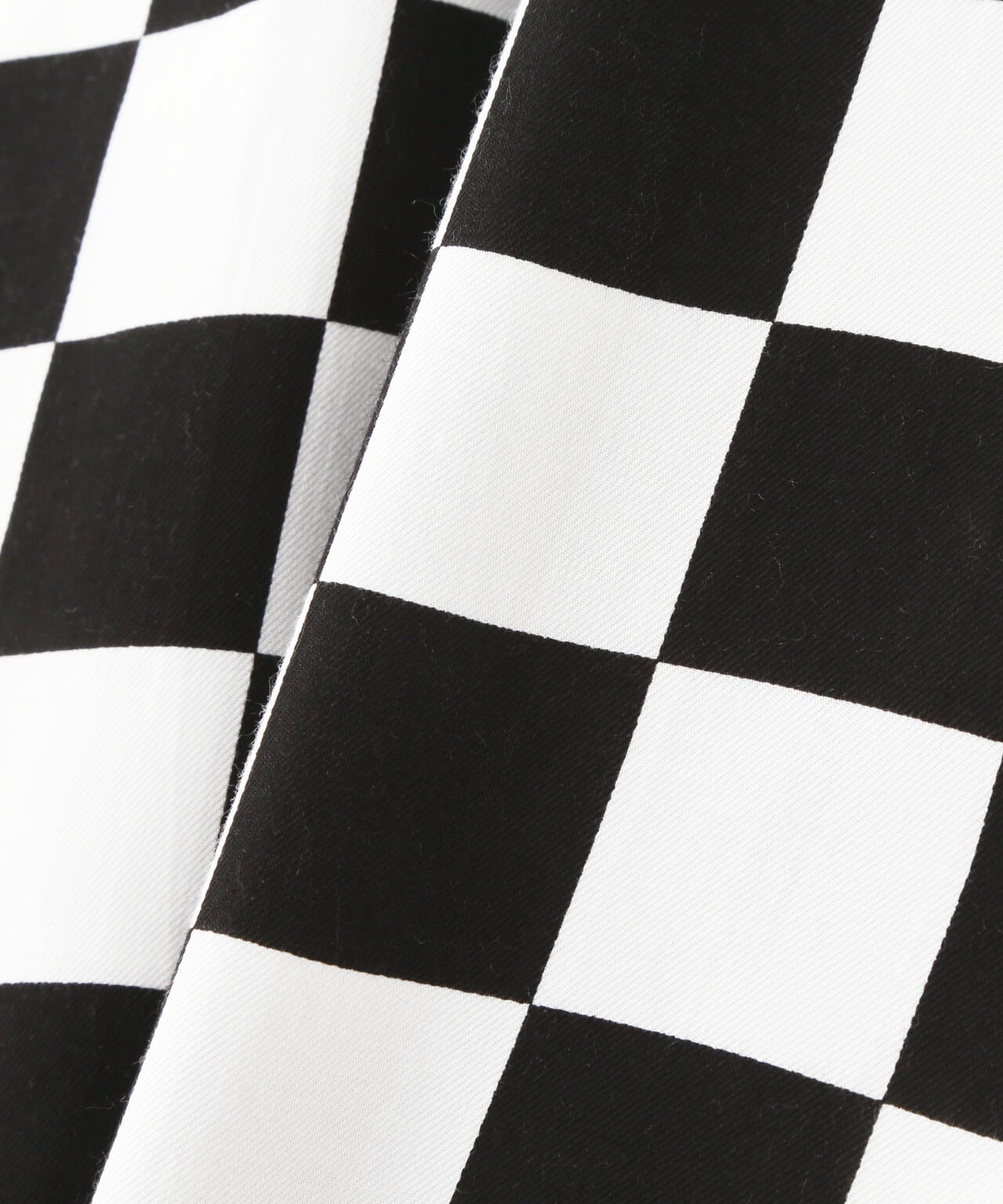 MINEDENIM(マインデニム)CU.Denim Checker flag S/S Open Collar SH