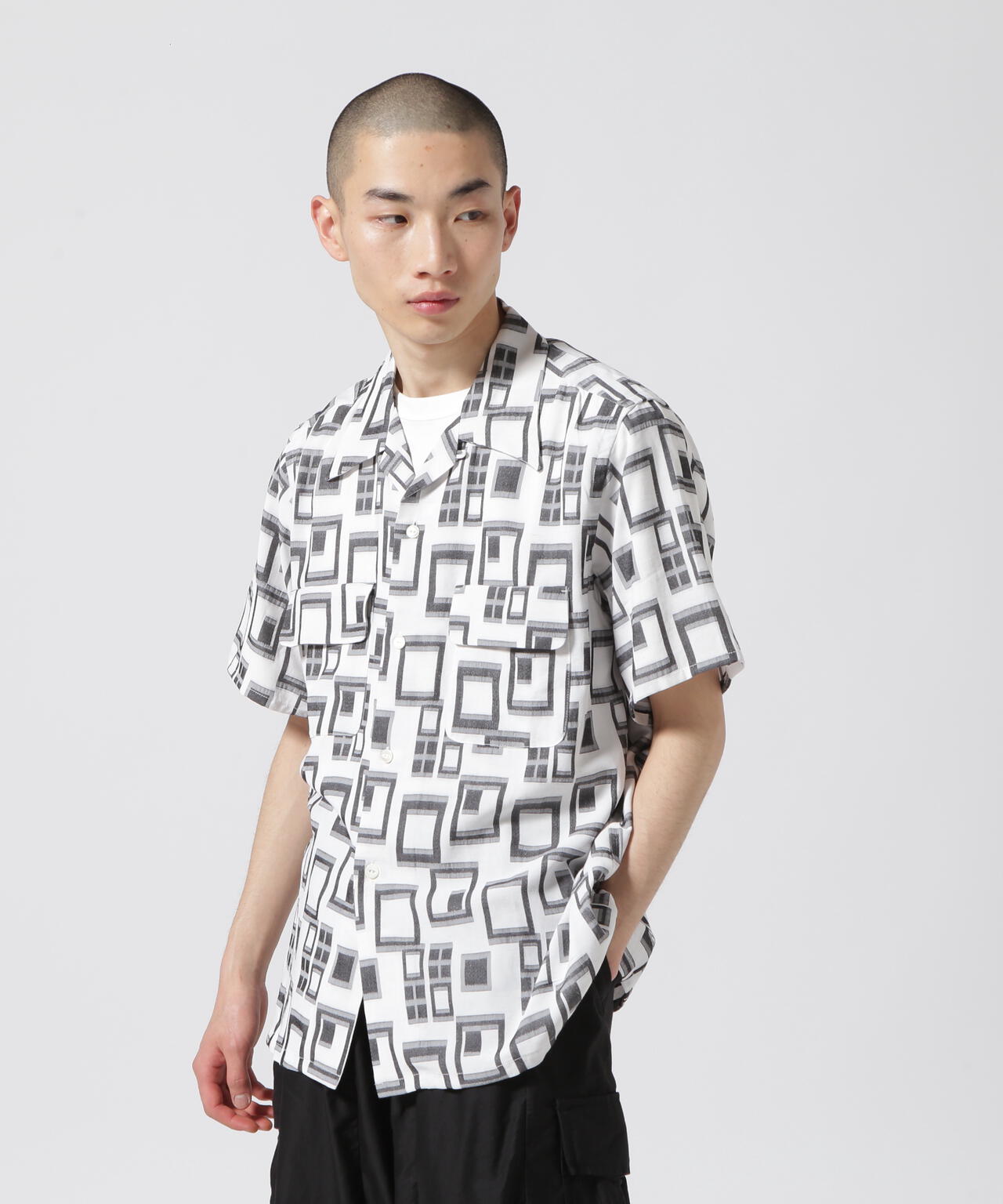 NEEDLES / S/S Classic SH-Multi Block Jq.