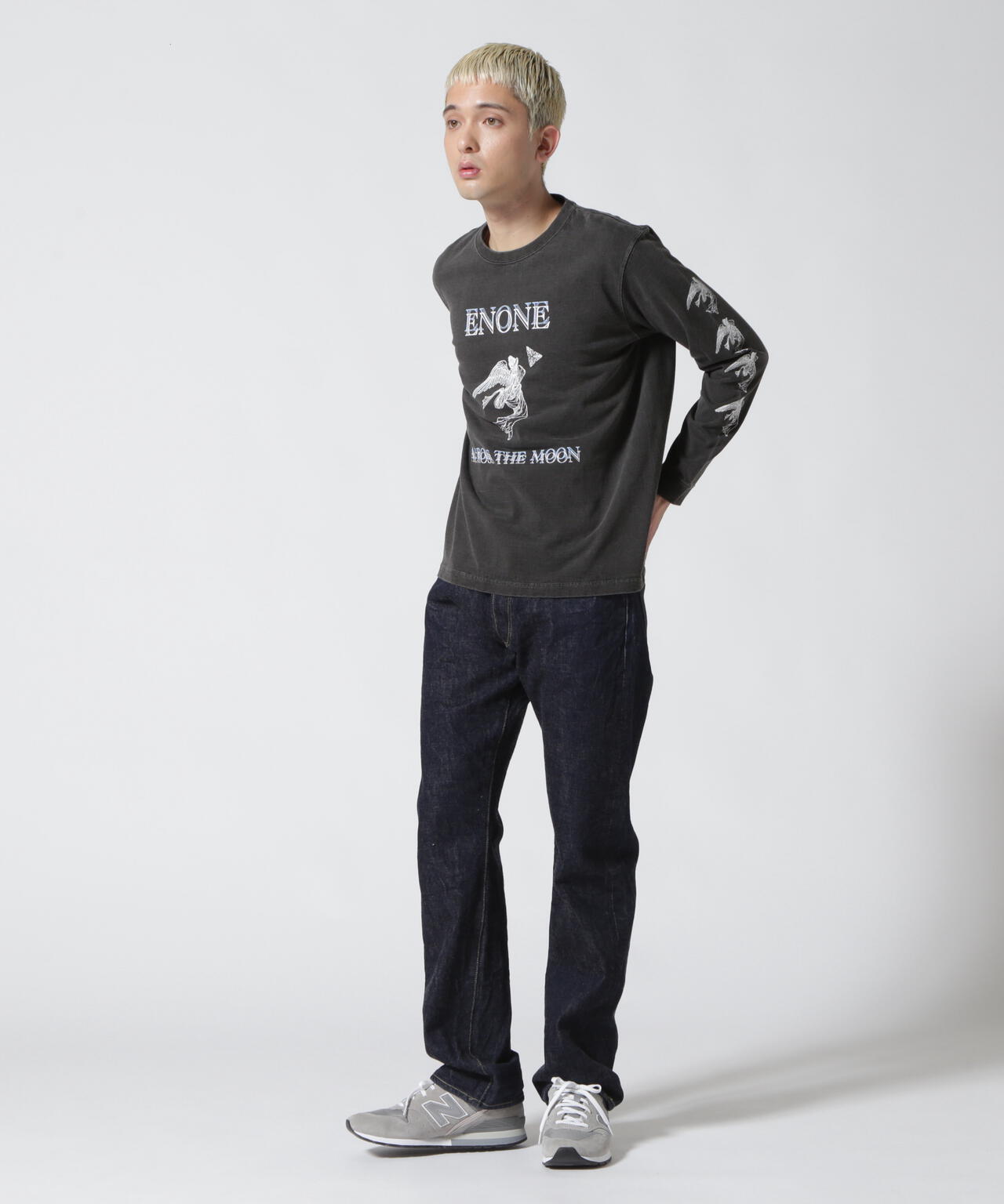 ENONE エノン/ACROSS THE MOON PRINT TEE