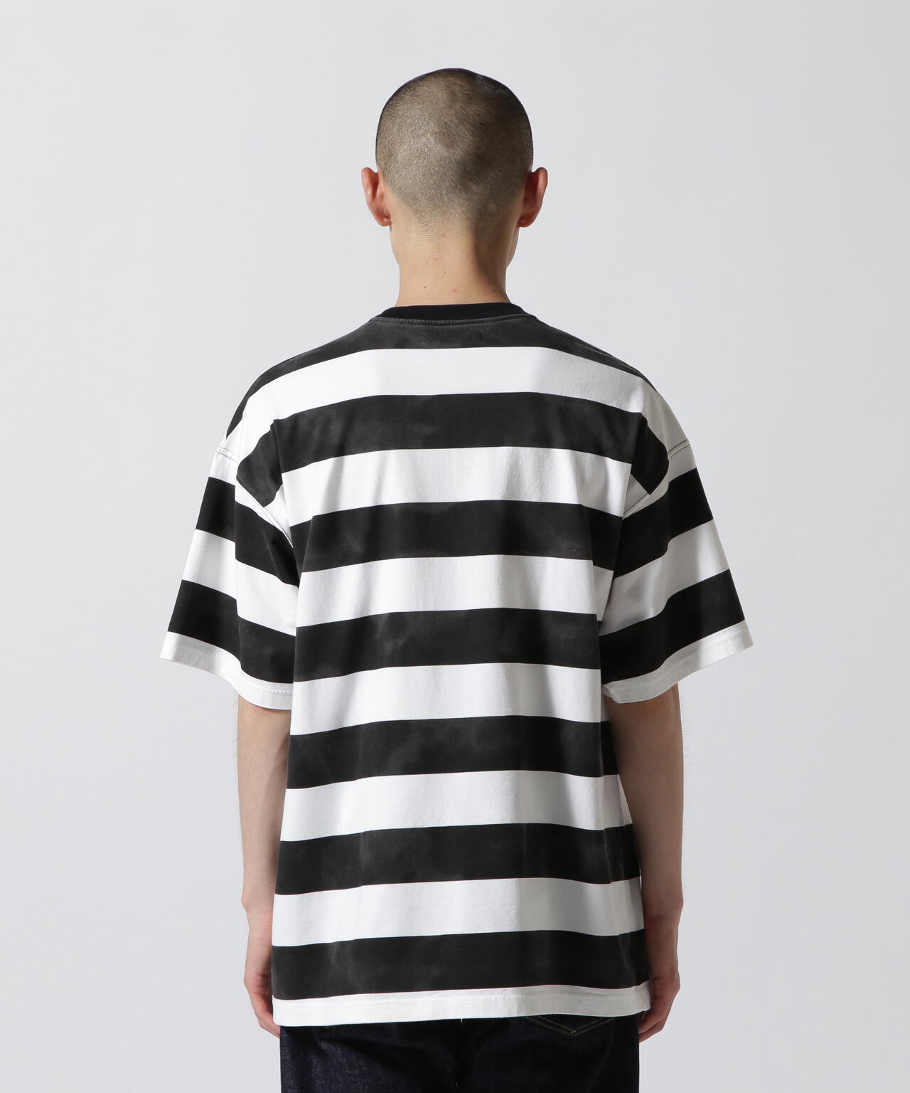 MINEDENIM(マインデニム)Hazy Bold Border T-SH