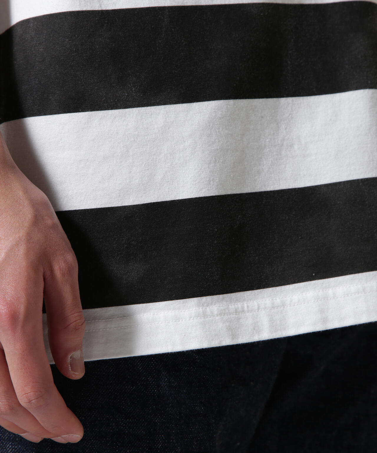 MINEDENIM(マインデニム)Hazy Bold Border T-SH