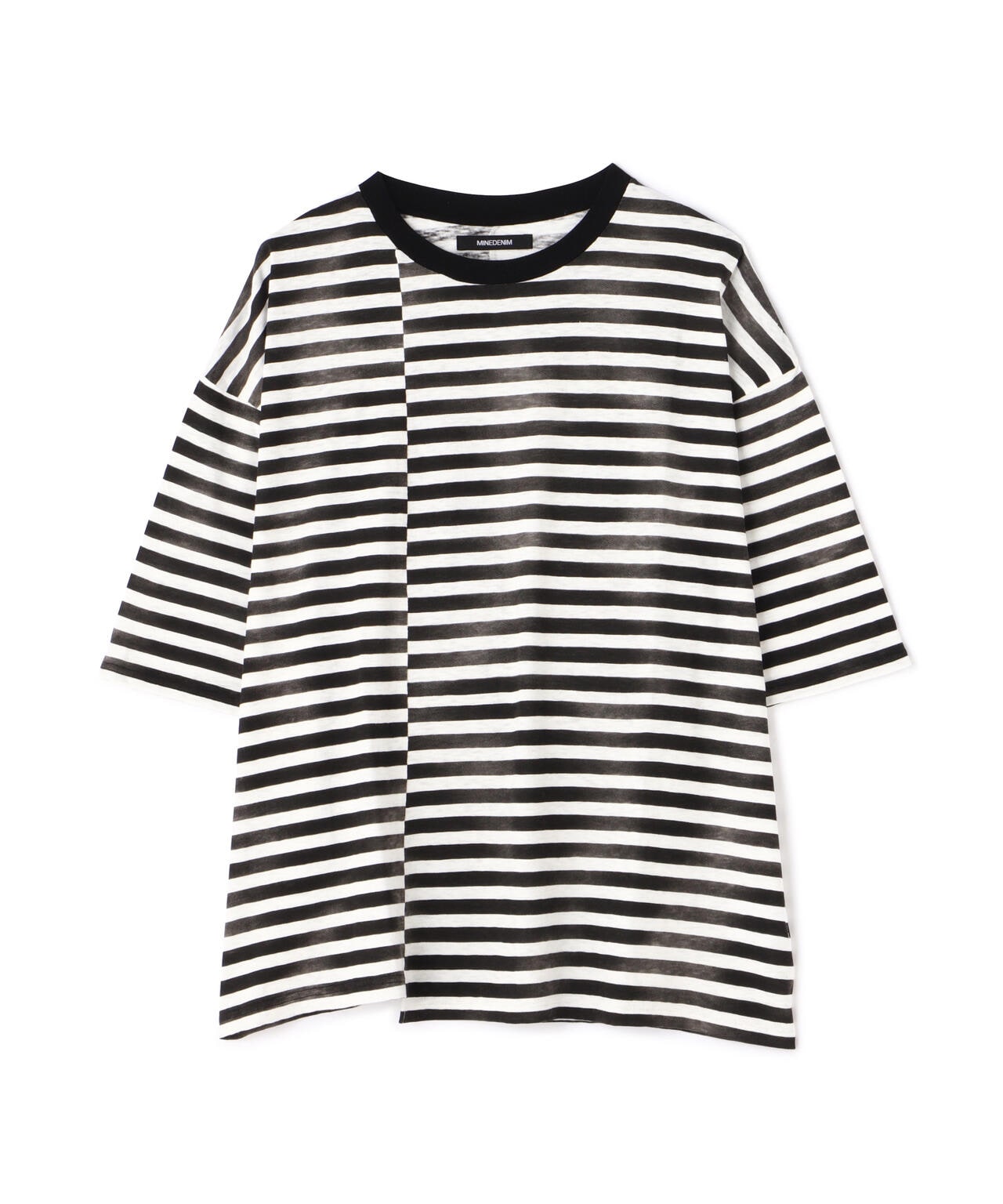 MINEDENIM(マインデニム)Hazy Border Uneven Loose T-SH